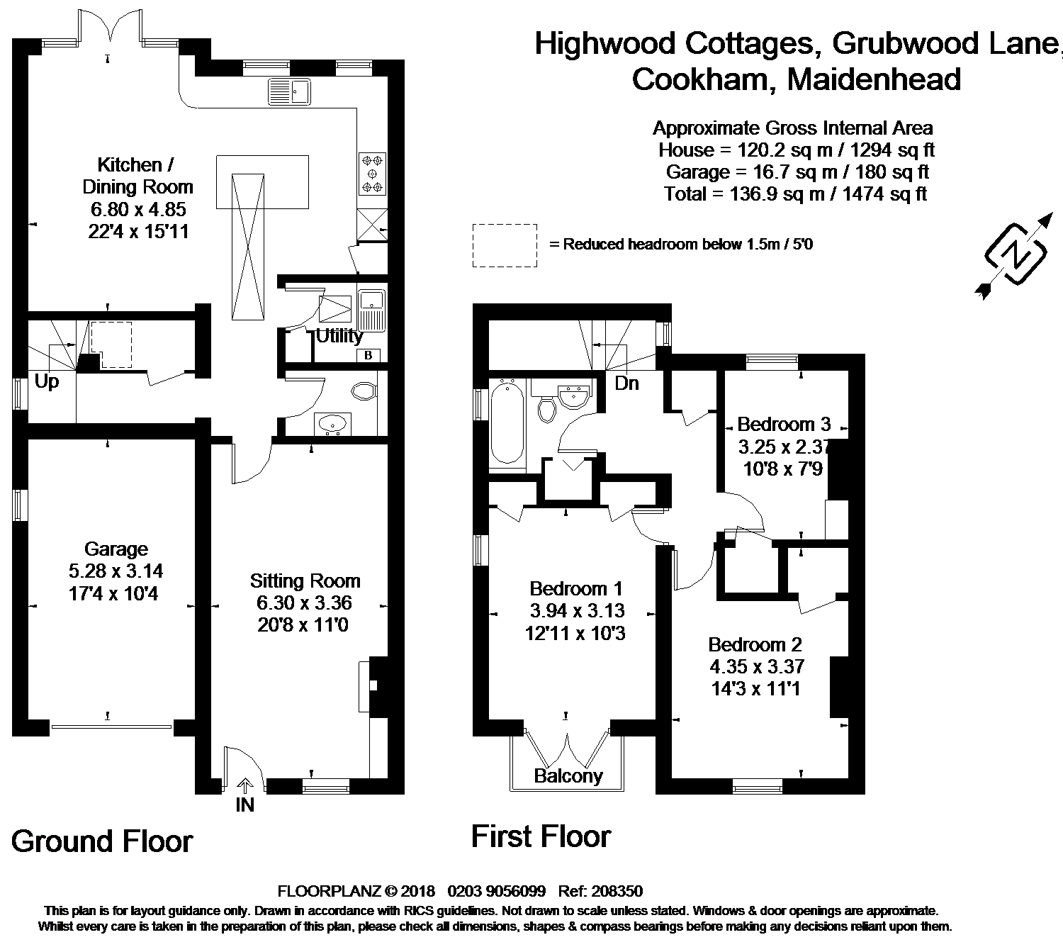 3 bed semidetached house for sale in Highwood Cottages, Grubwood Lane