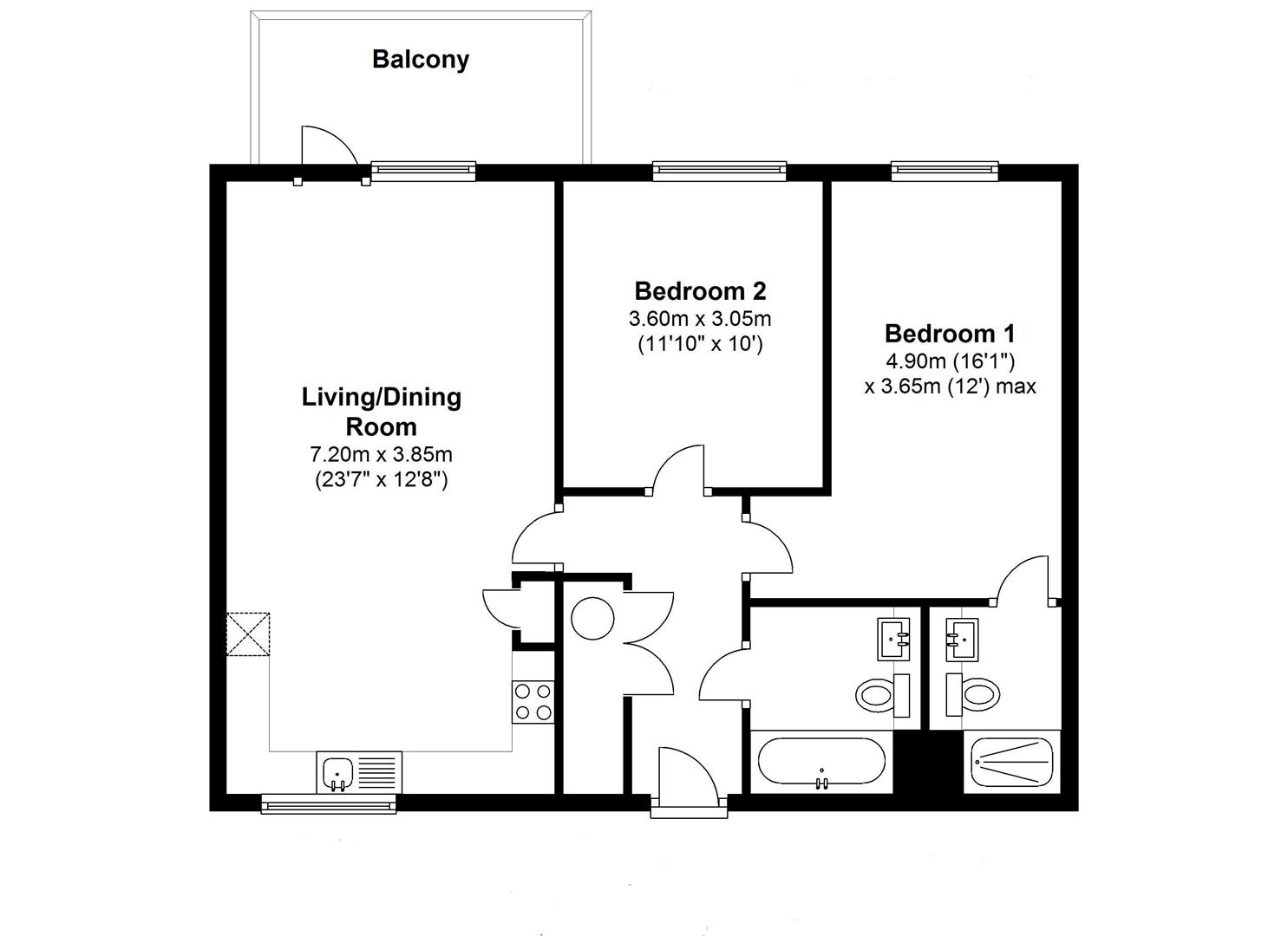 2 Bedrooms Flat to rent in Austin Drive, Trumpington, Cambridge CB2