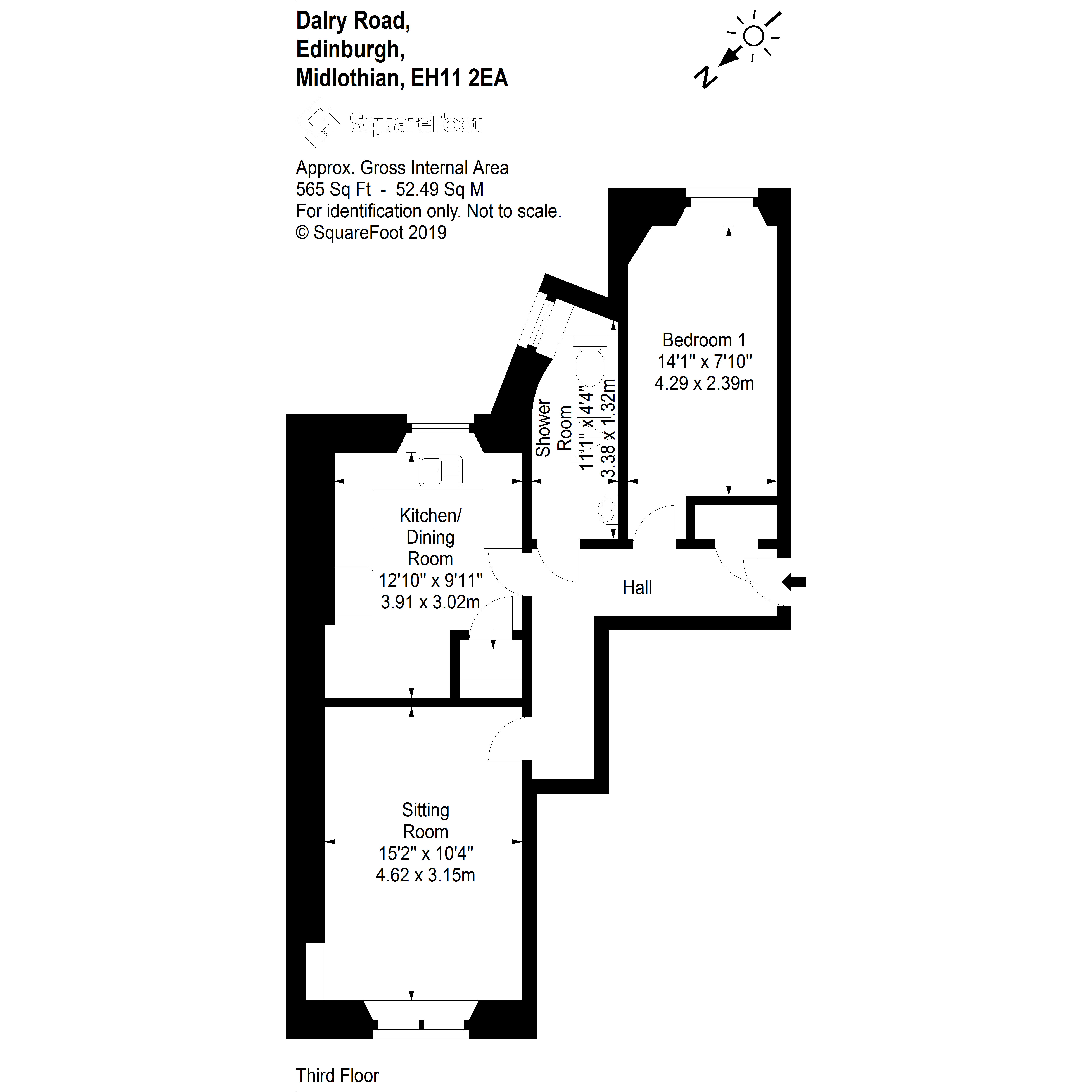 1 Bedrooms Flat for sale in Dalry Road, Dalry, Edinburgh EH11