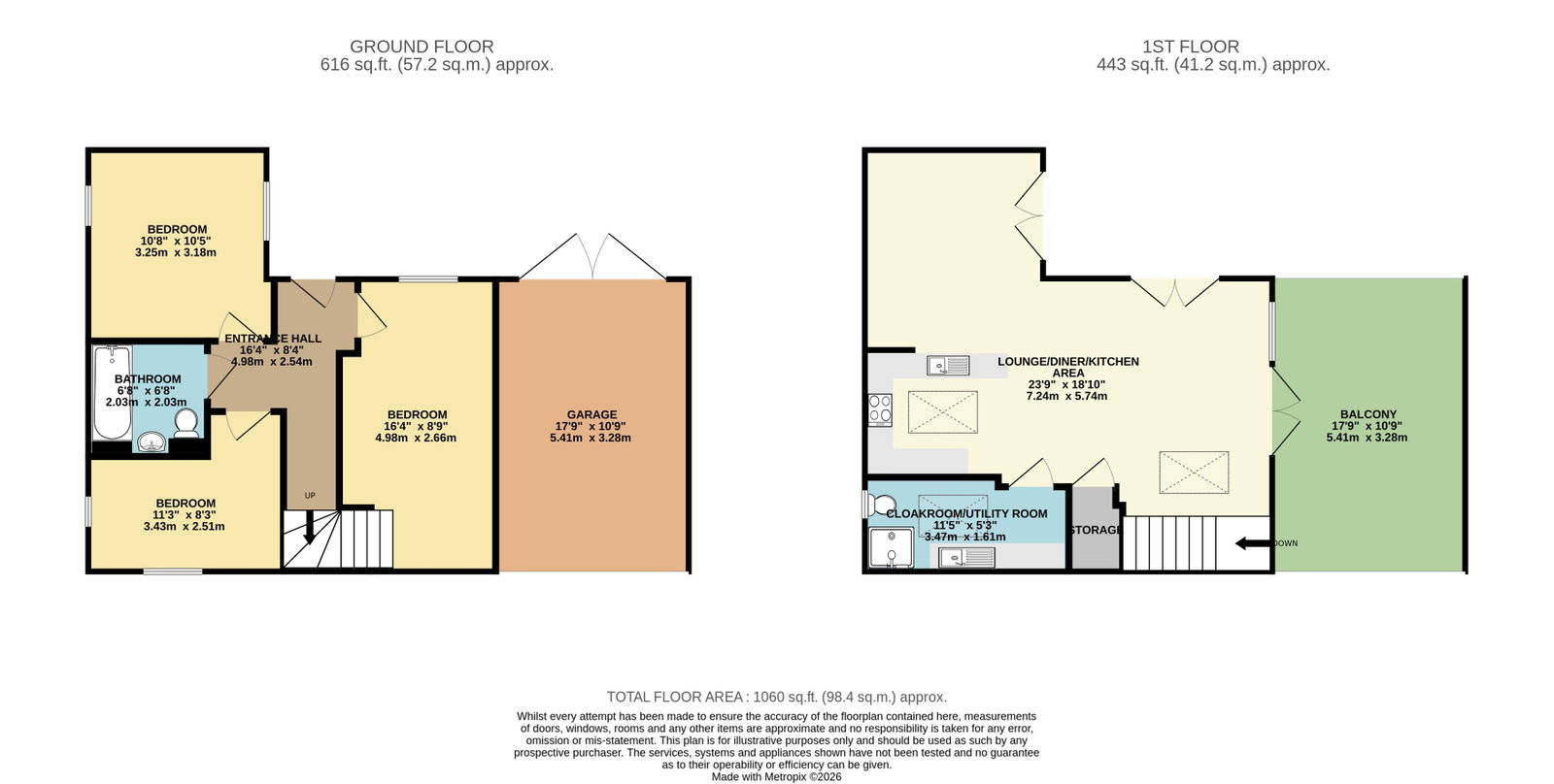 38, Baxter Close, Peterborough floorplan