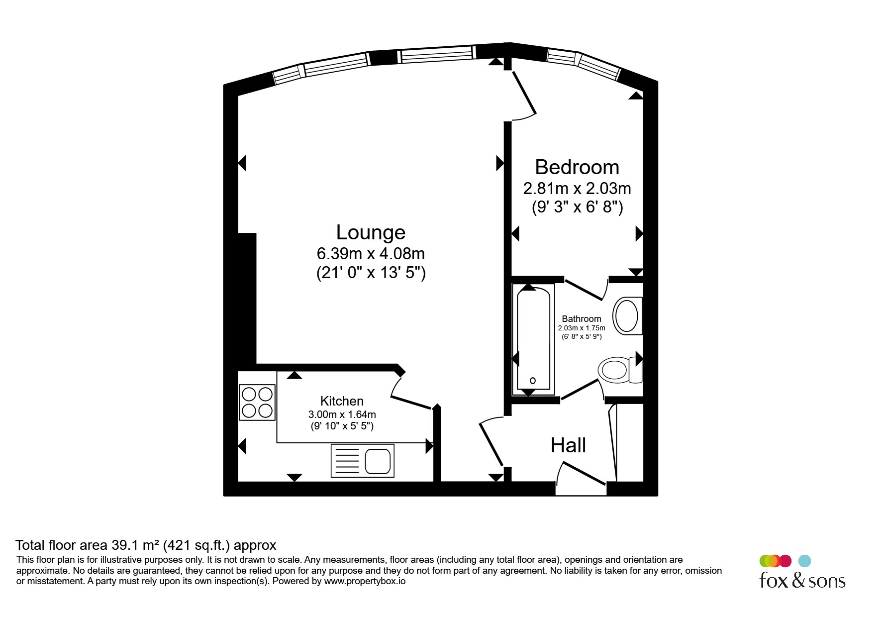 Flat 14, 106, Lansdowne Place, Hove floorplan