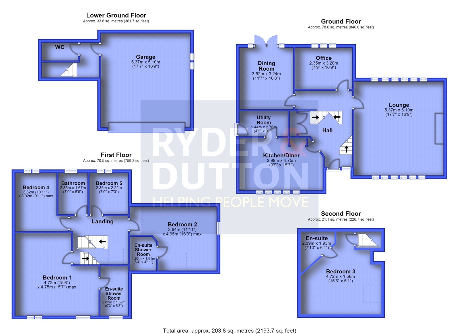 5, Marslands, Saddleworth floorplan