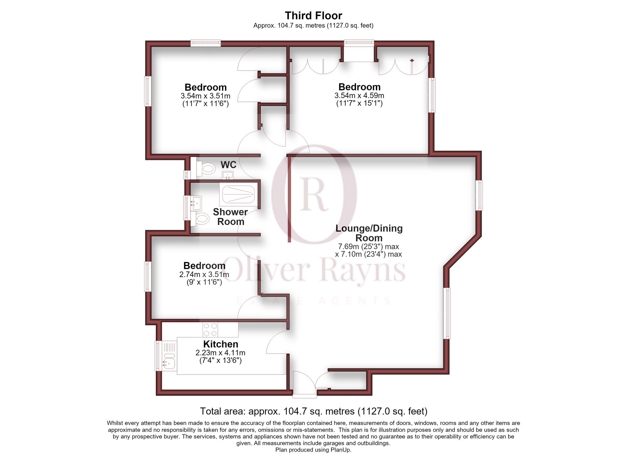 41 Stoneygate Court, Leicester floorplan