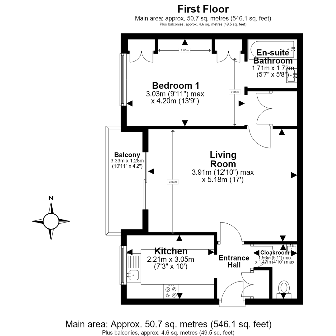 17, Cedar Court, Epping floorplan