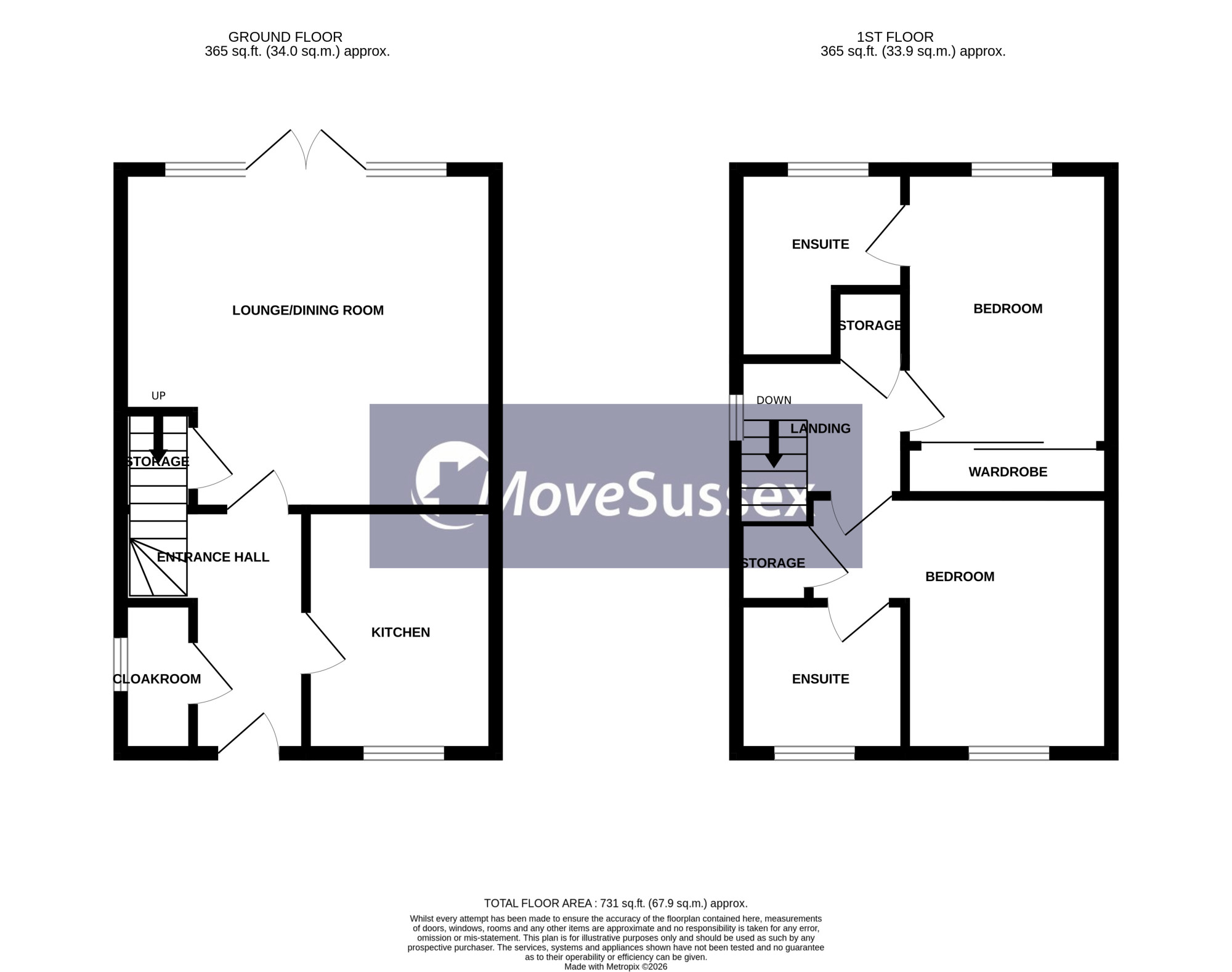 6, Blue Bird Way, Eastbourne floorplan