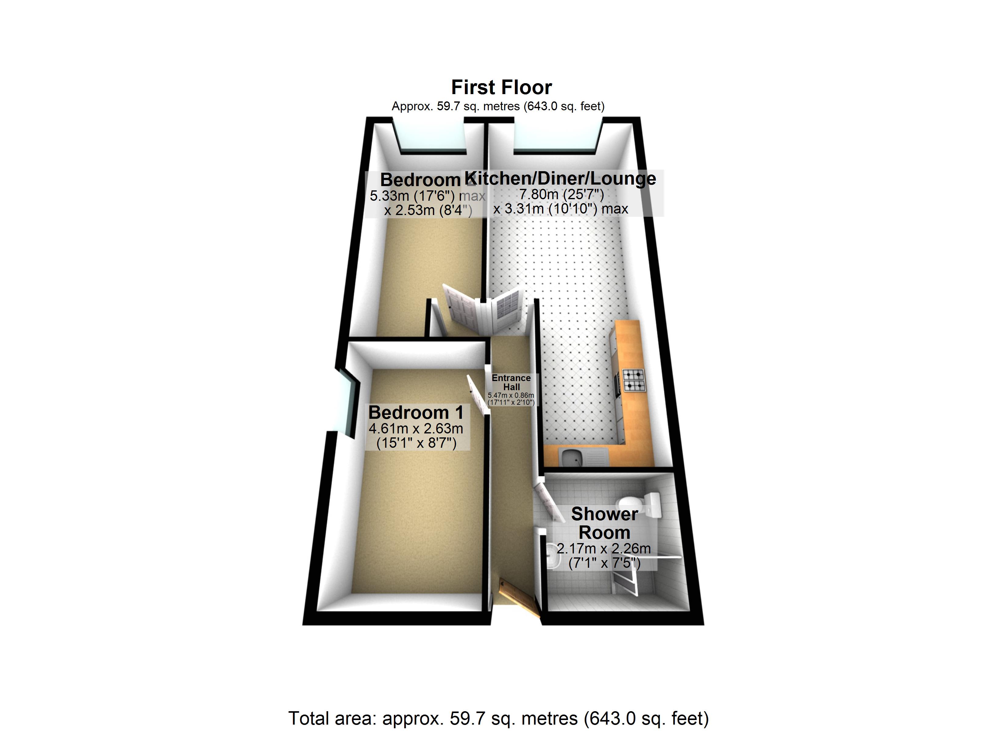 3, 40-46, 40-46 High Street, Long Eaton floorplan