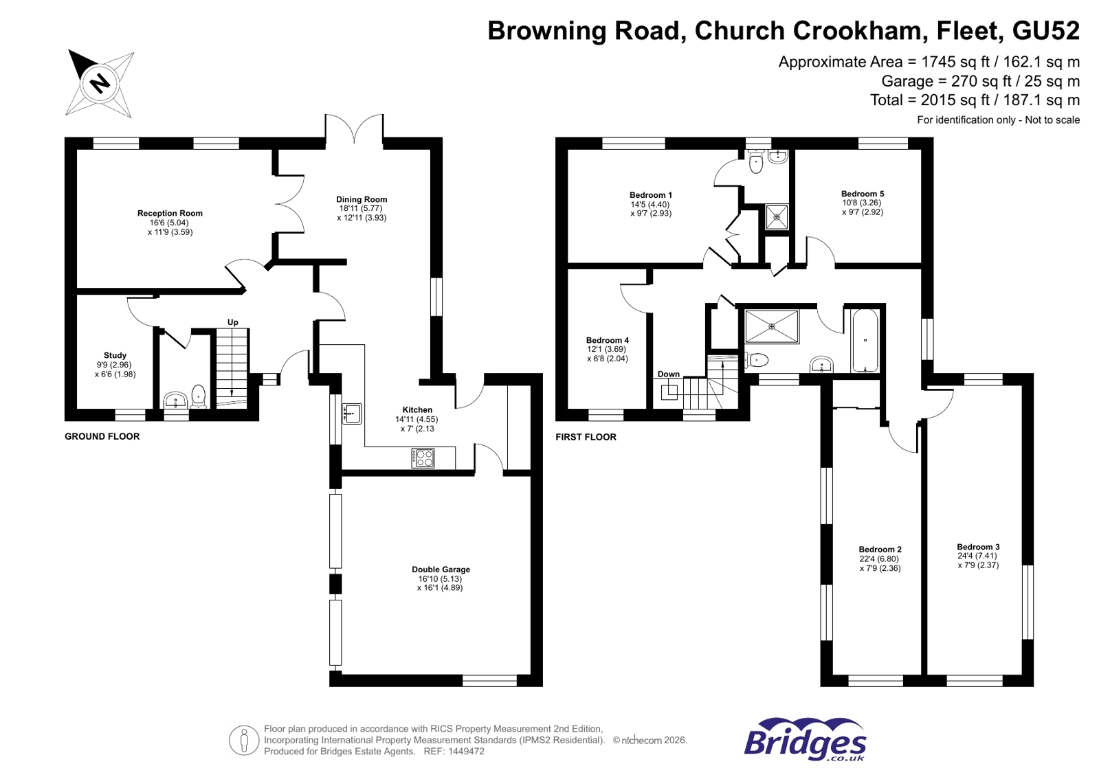 4, Browning Road, Fleet floorplan