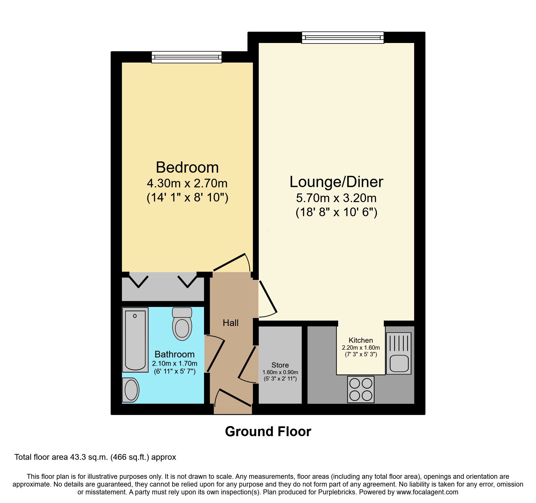 34, Beech Court, Nottingham floorplan