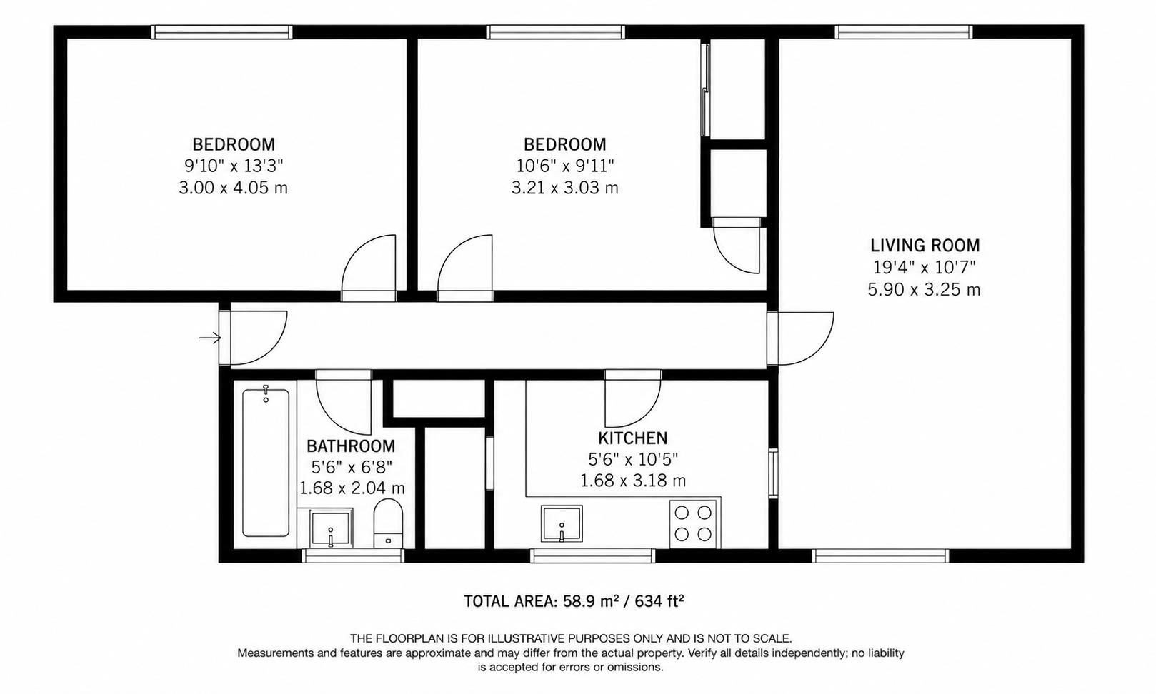12, Arkwrights, Harlow floorplan
