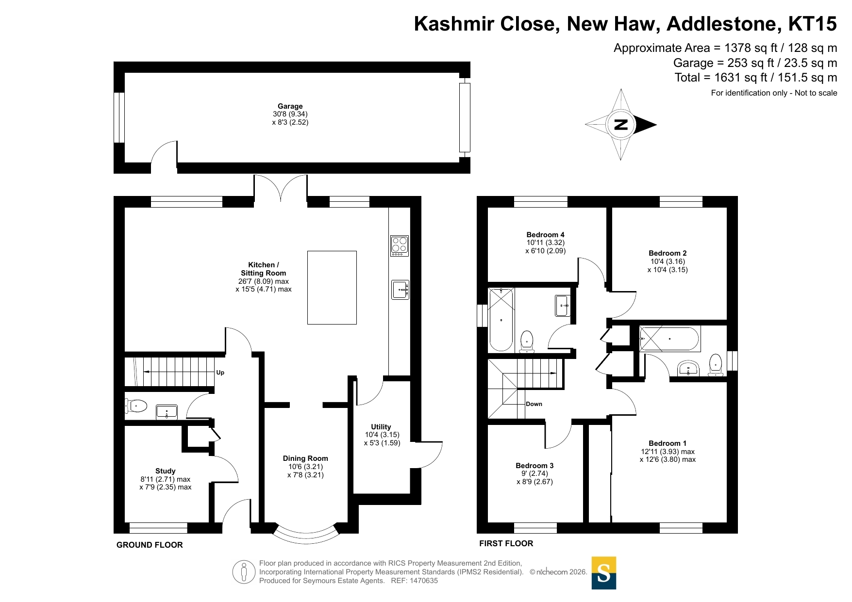 10, Kashmir Close, Addlestone floorplan