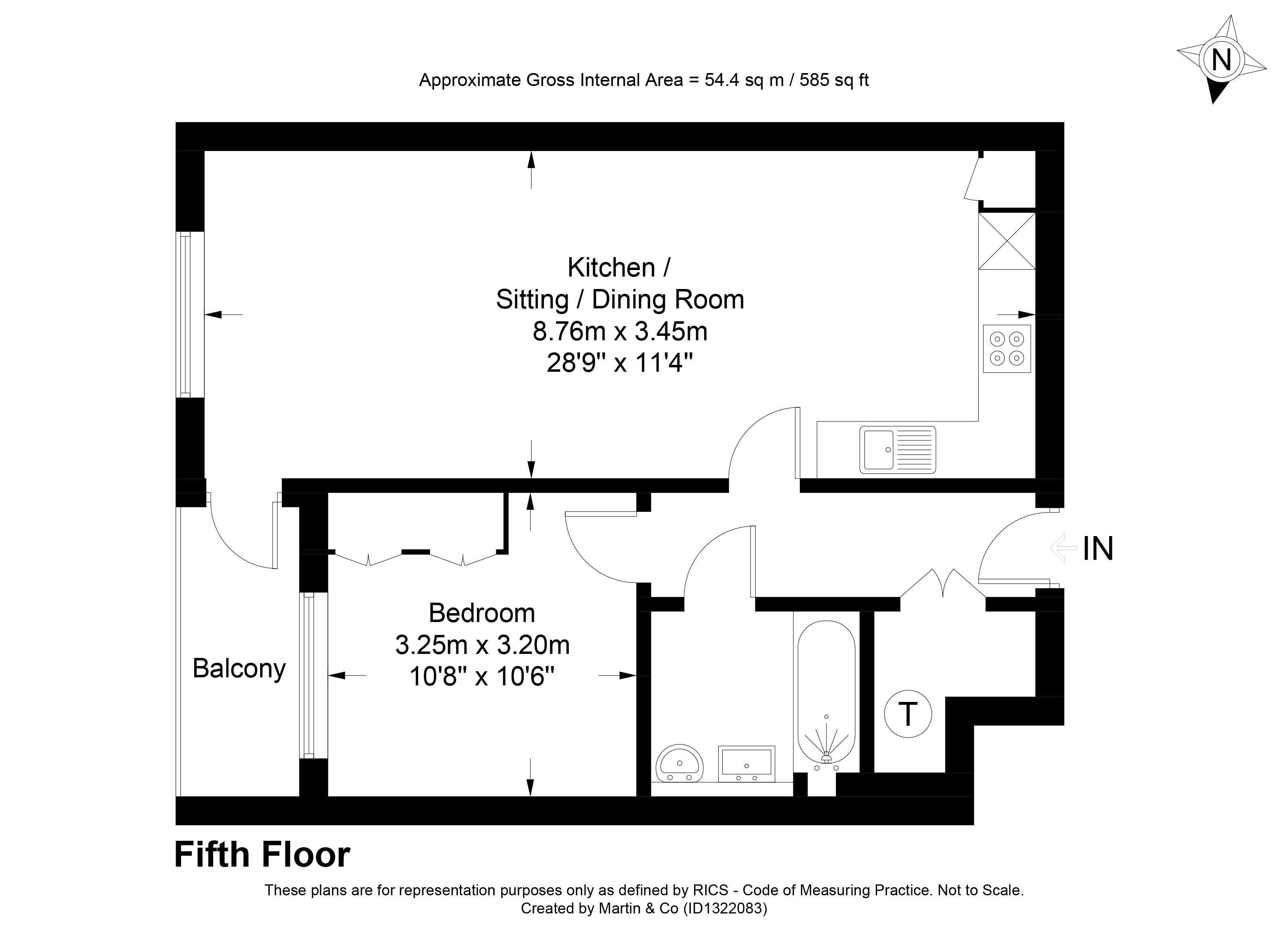 18, Bedivere House, Winchester floorplan