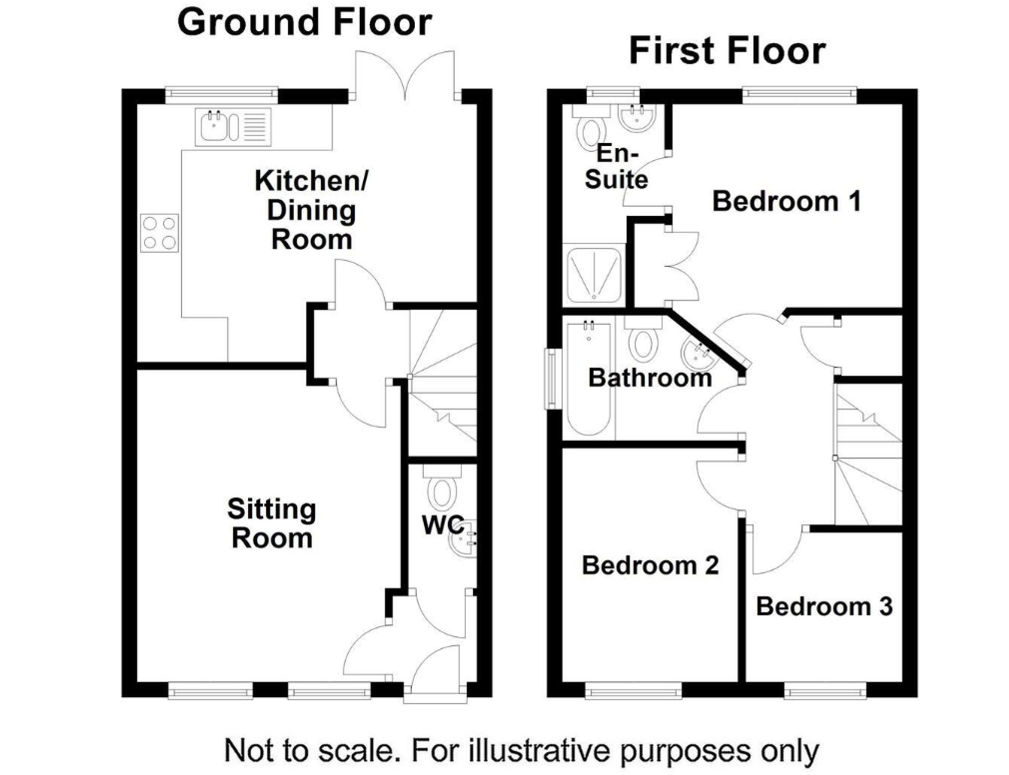 55 Fieldfare Close, Corby floorplan