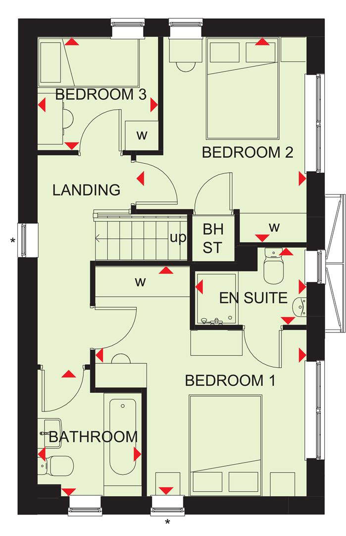 Plot 416 Ennerdale, 99, Mossfield Way, Whitchurch floorplan