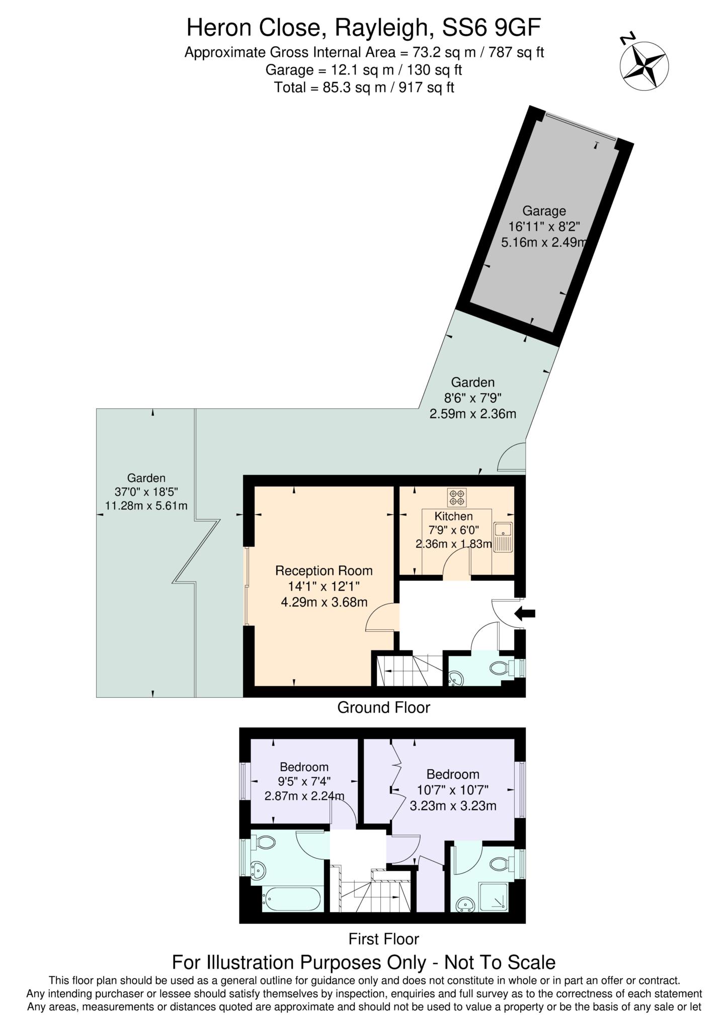 5, Heron Gardens, Rayleigh floorplan