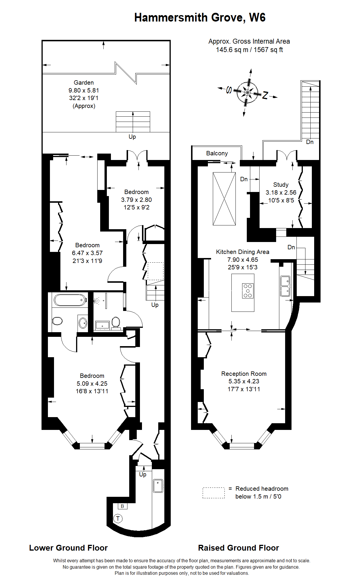 Hammersmith Grove, Hammersmith, London W6, 3 bedroom flat for sale
