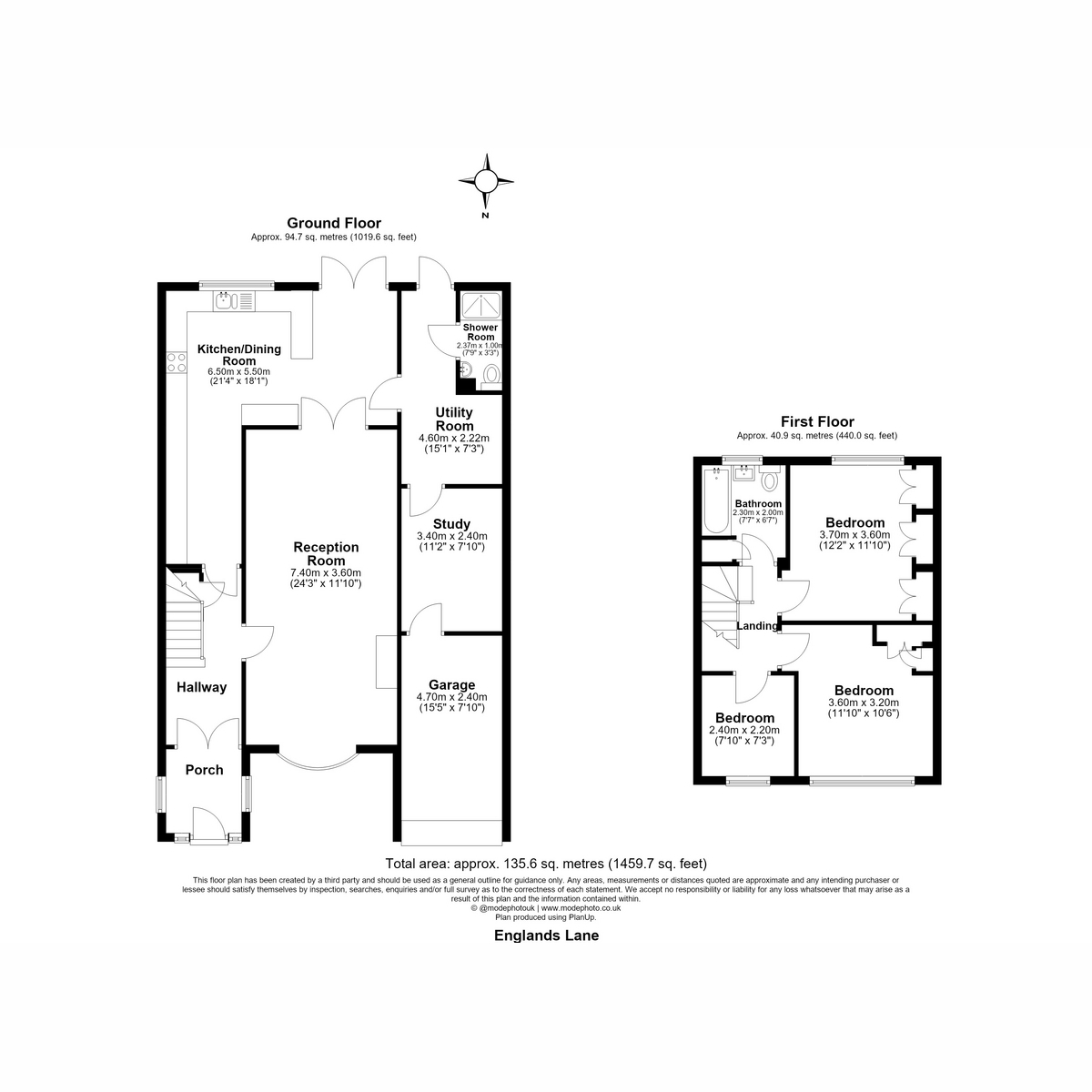 133, Englands Lane, Loughton floorplan