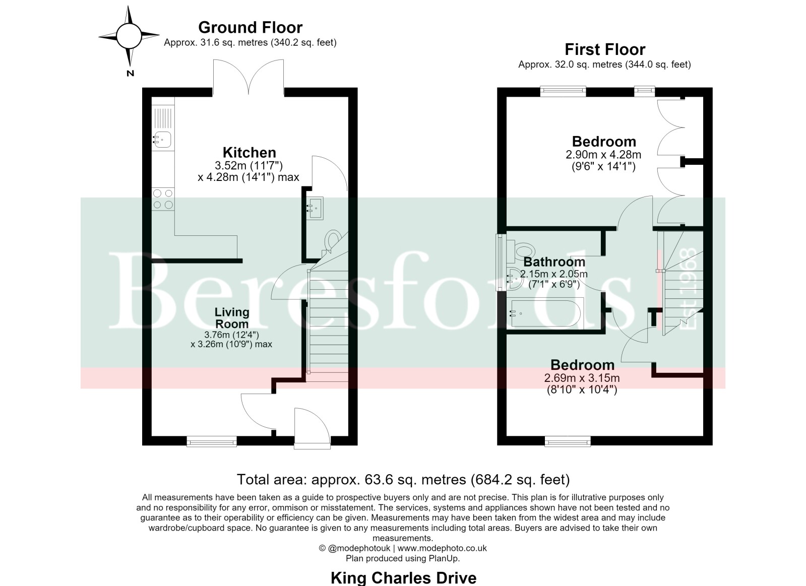 14, King Charles Drive, Essex floorplan