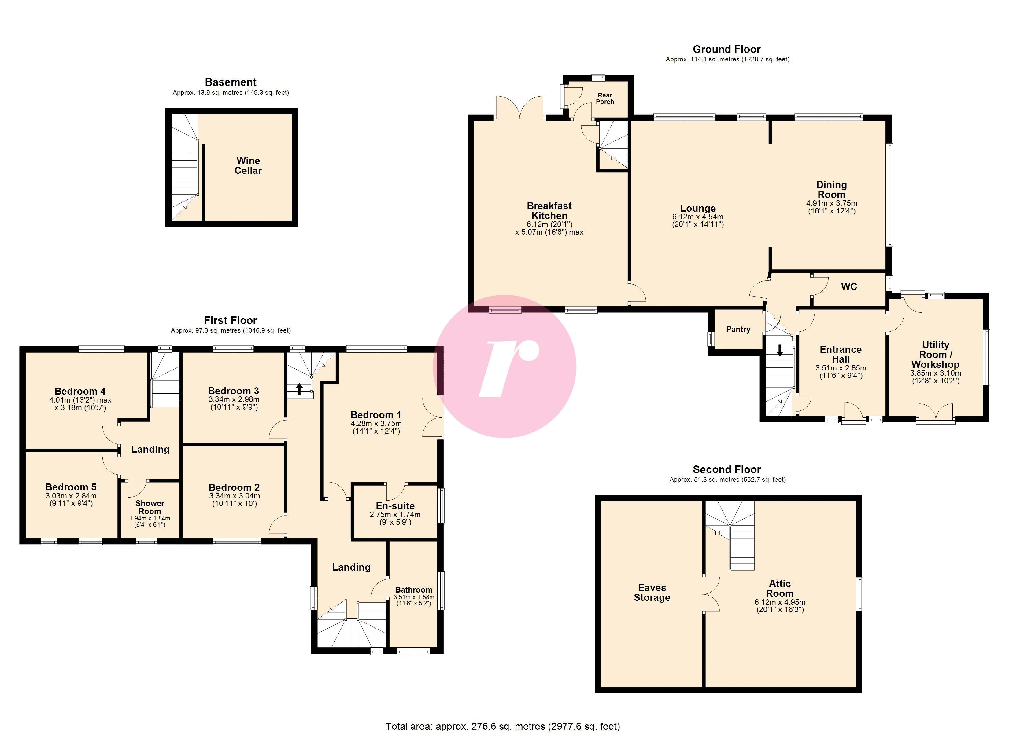 The Farmhouse, Woodhouse Lane, Rochdale floorplan