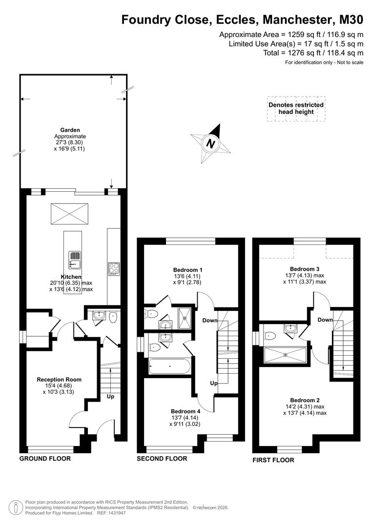 5, Foundry Close, Manchester floorplan