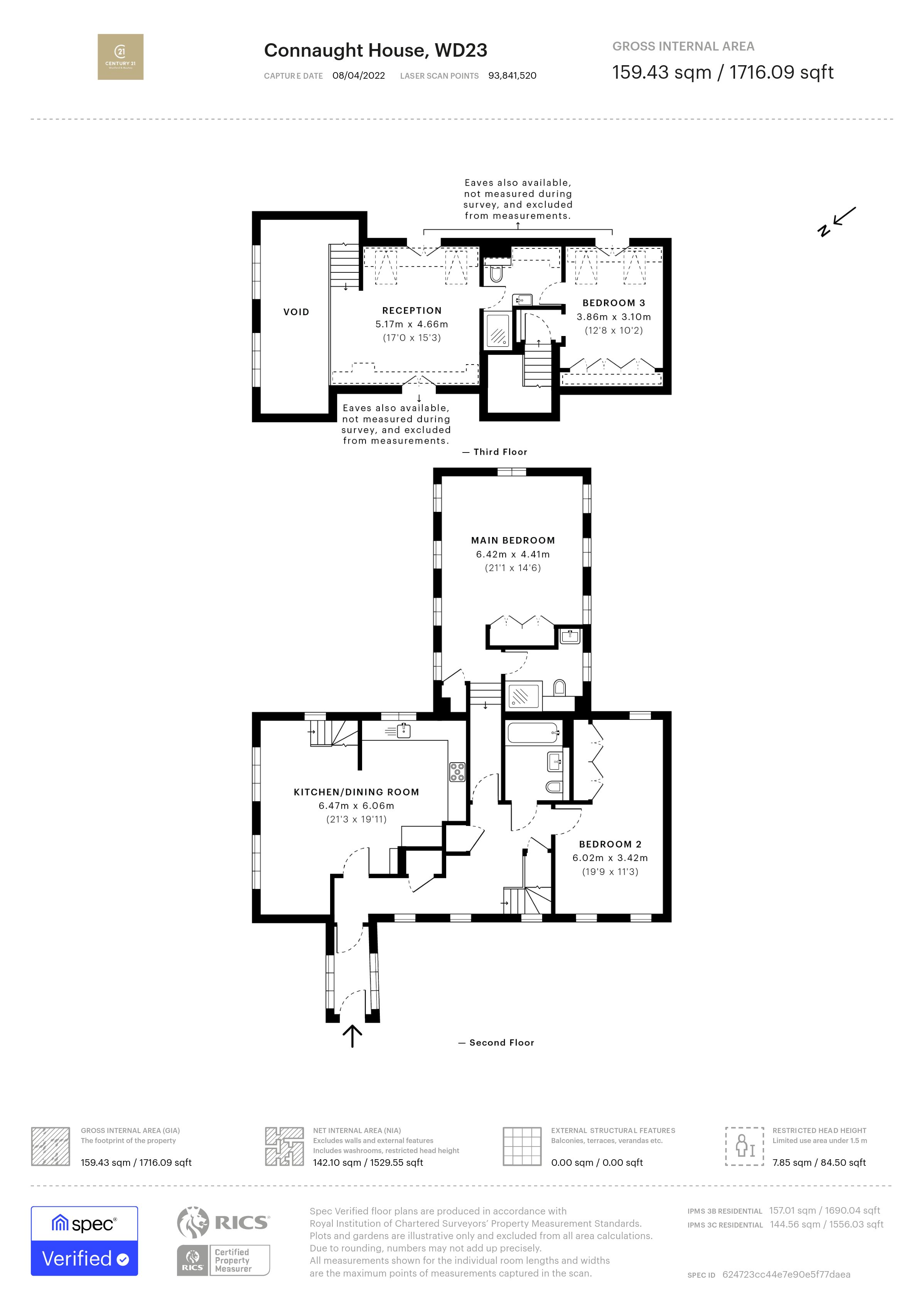 Royal Connaught Drive, Bushey WD23, 3 bedroom duplex for sale