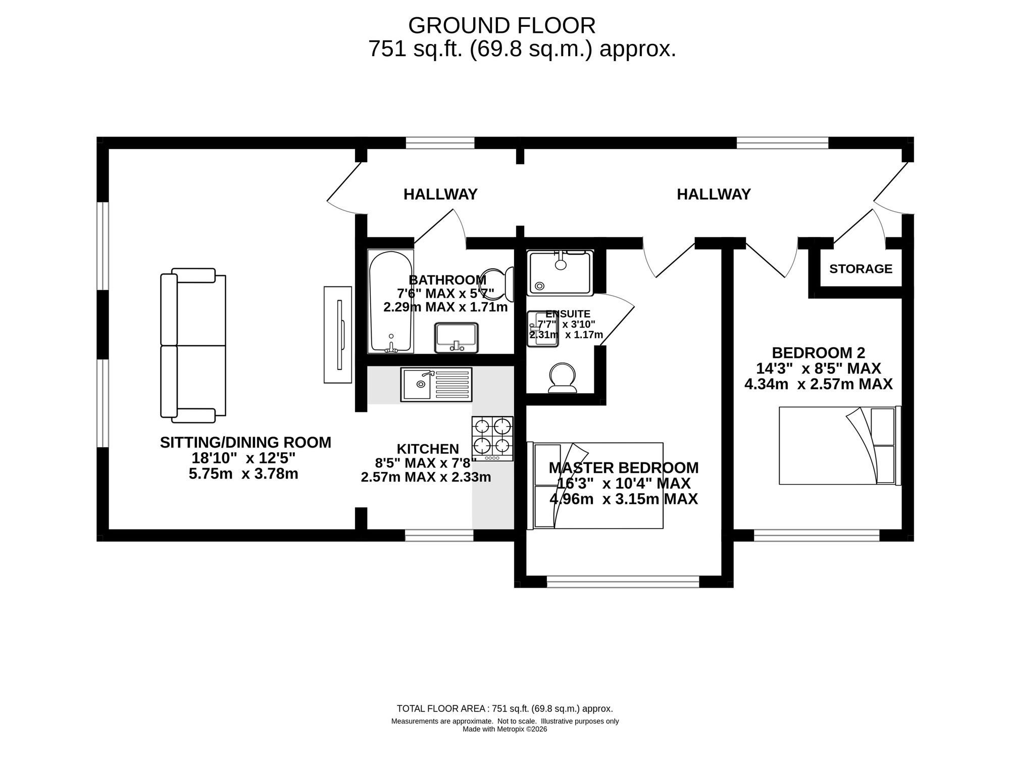 Apt 3, 2 Lawrence Road, Altrincham floorplan