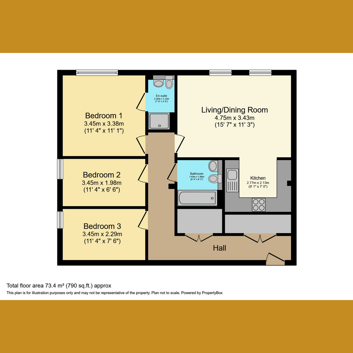 Flat Flat 3, 115, Station Road, Leigh-on-sea floorplan