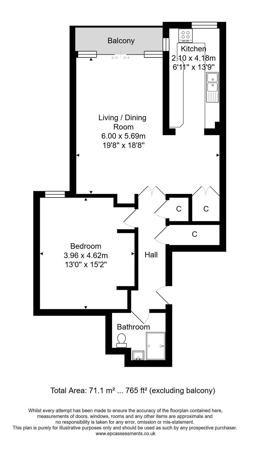 Clan House,Flat 14, Sydney Road, Bath floorplan