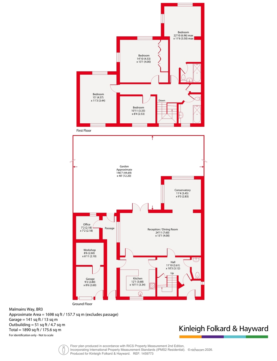 78, Malmains Way, Beckenham floorplan