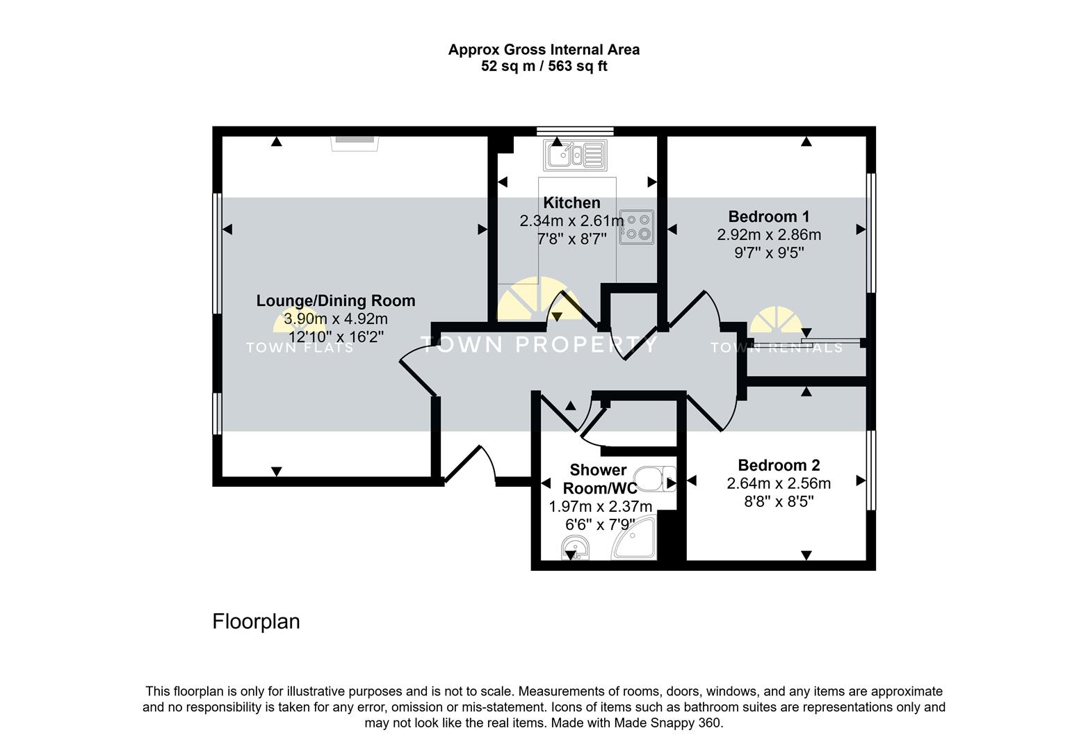 33, Quebec Close, Eastbourne floorplan