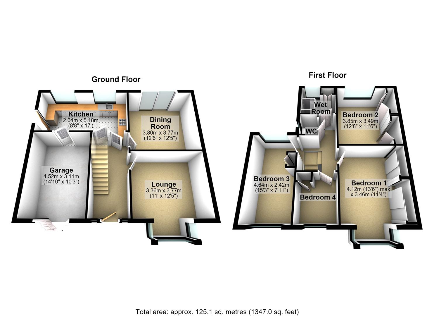 17, Brunswick Gardens, Leeds floorplan