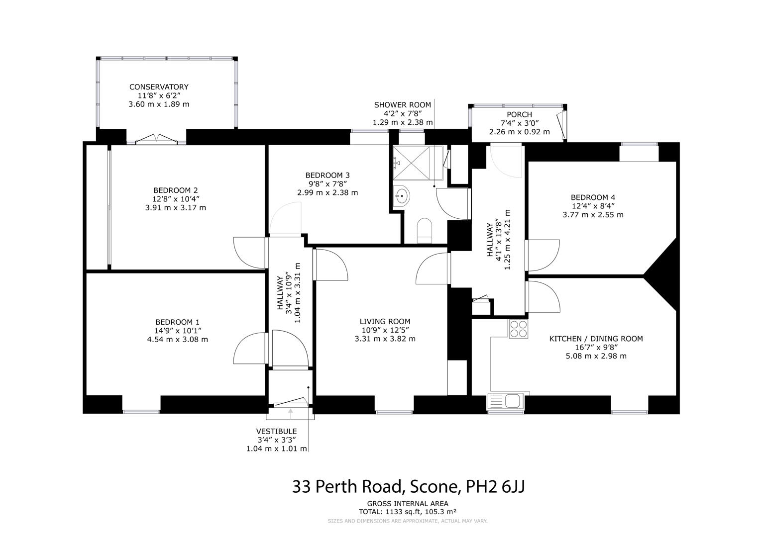 33, Perth Road, Perth floorplan