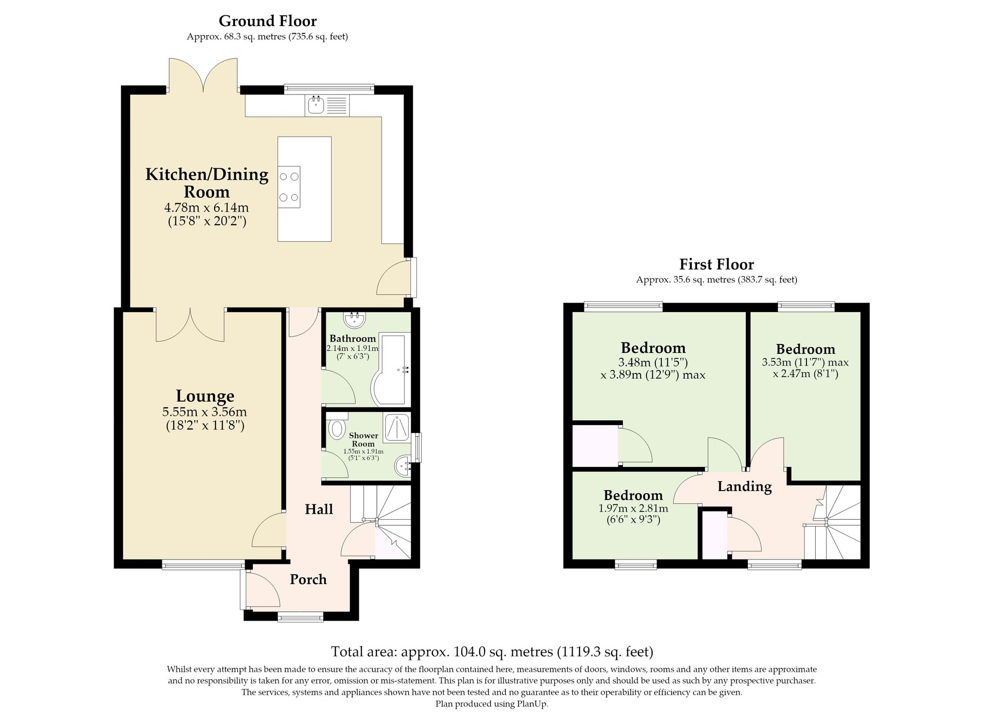 106 Appleyard Crescent, Norwich floorplan