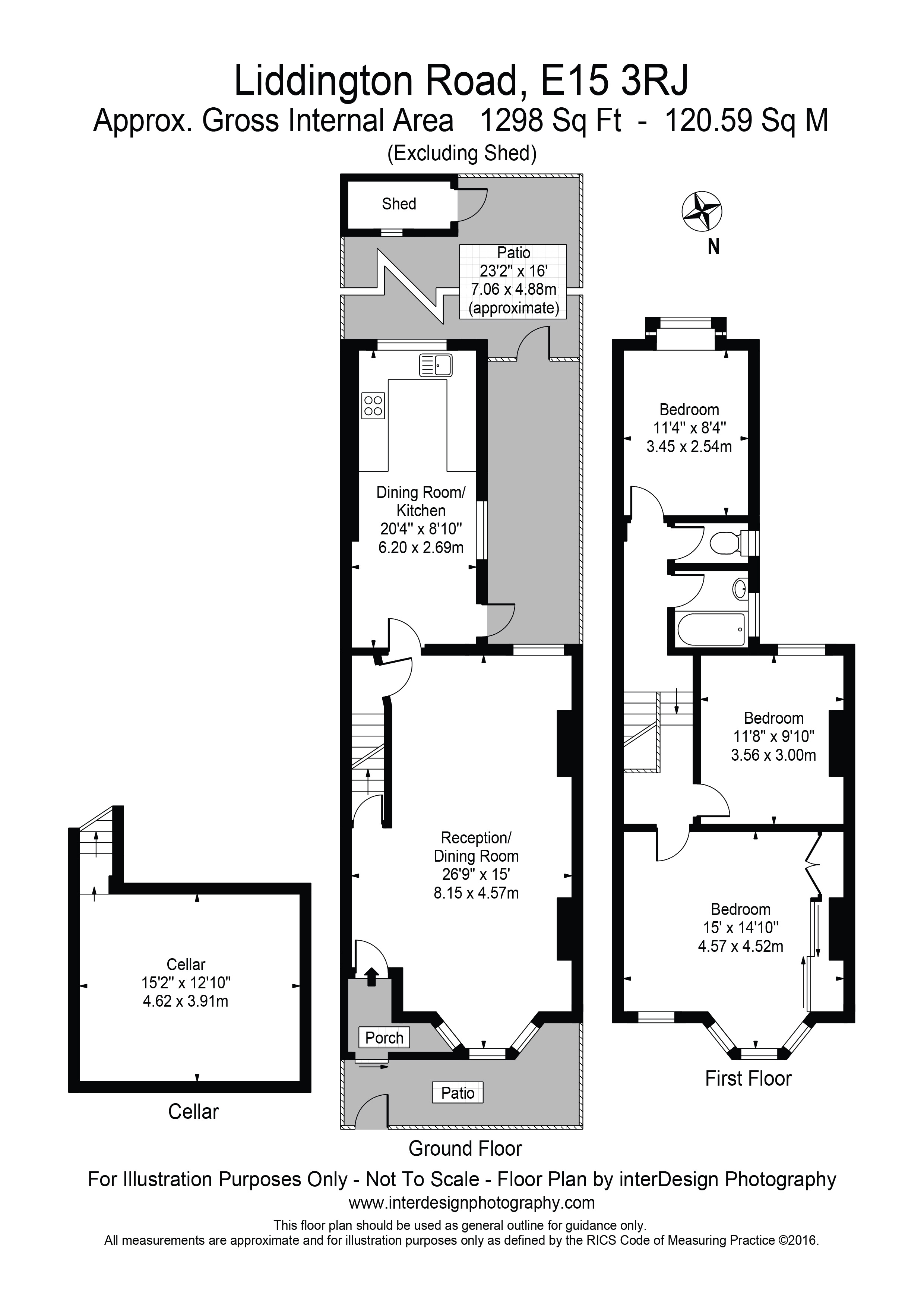 Liddington Road, Stratford, London E15, 3 bedroom terraced house for