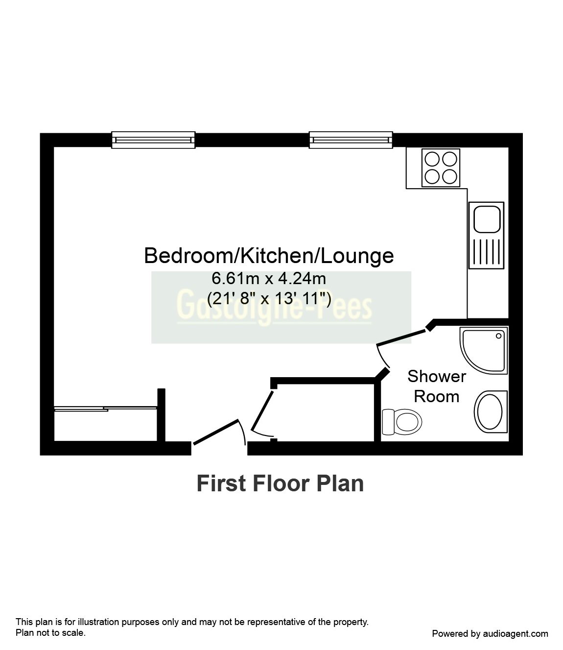 1 Bedrooms Studio to rent in Anchor Court, Basingstoke RG21