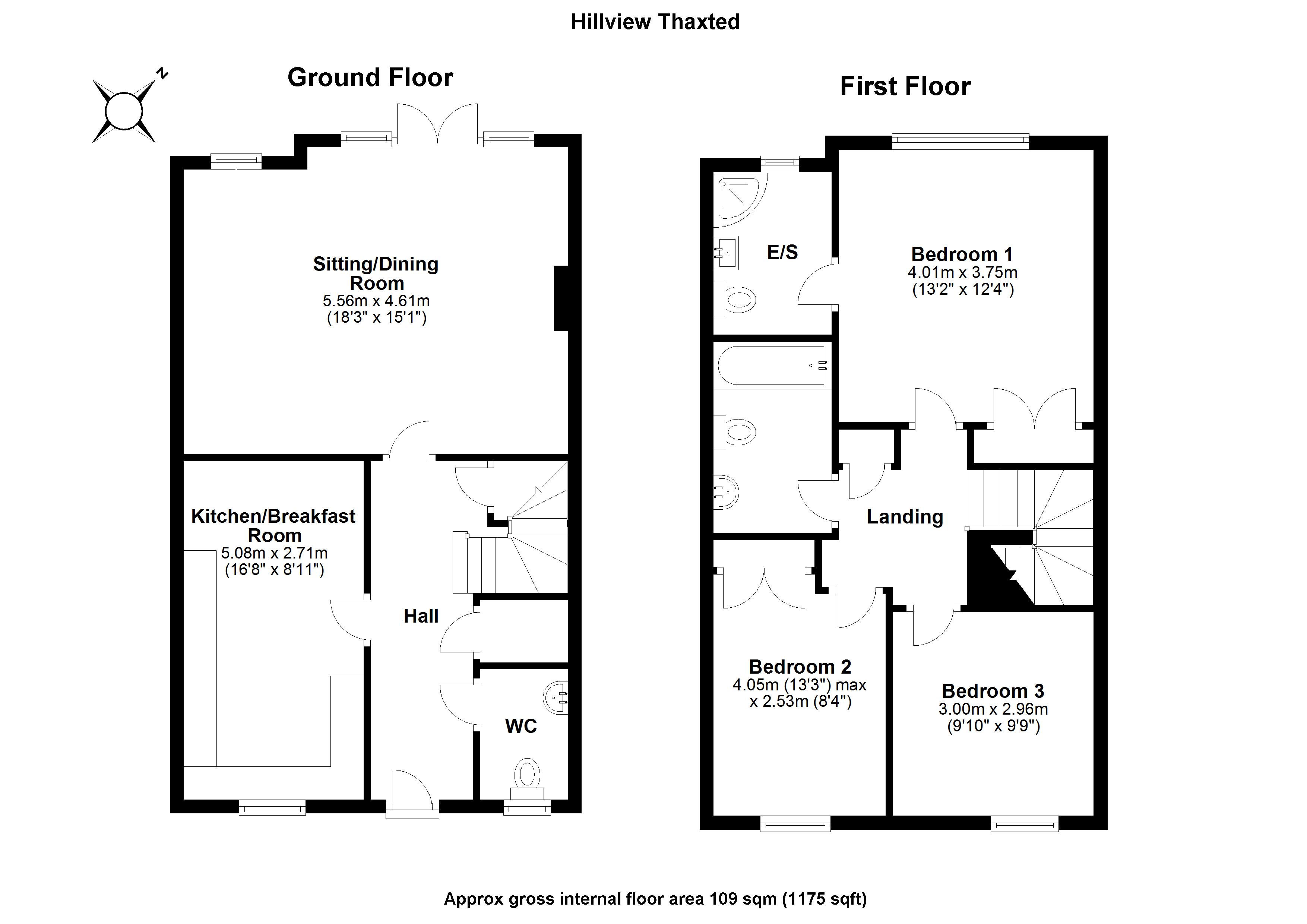 3 Bedrooms Semi-detached house for sale in Watling Lane, Thaxted, Dunmow, Essex CM6