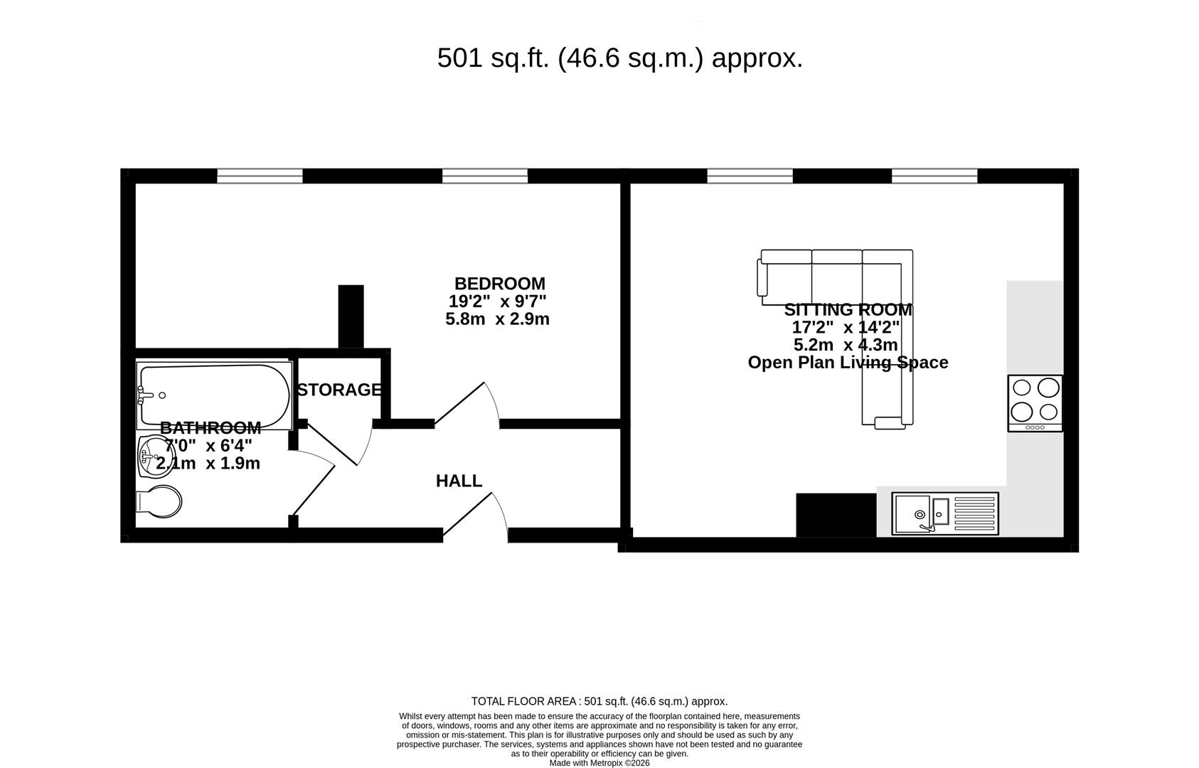 21, Beresford House, Portland floorplan