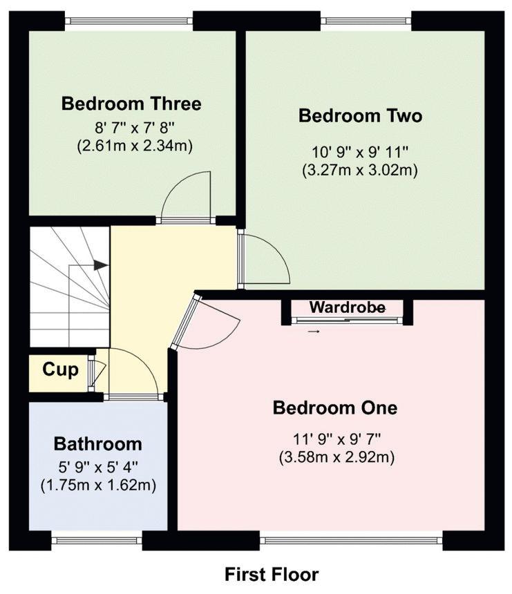 72, Carlton Road, Fareham floorplan