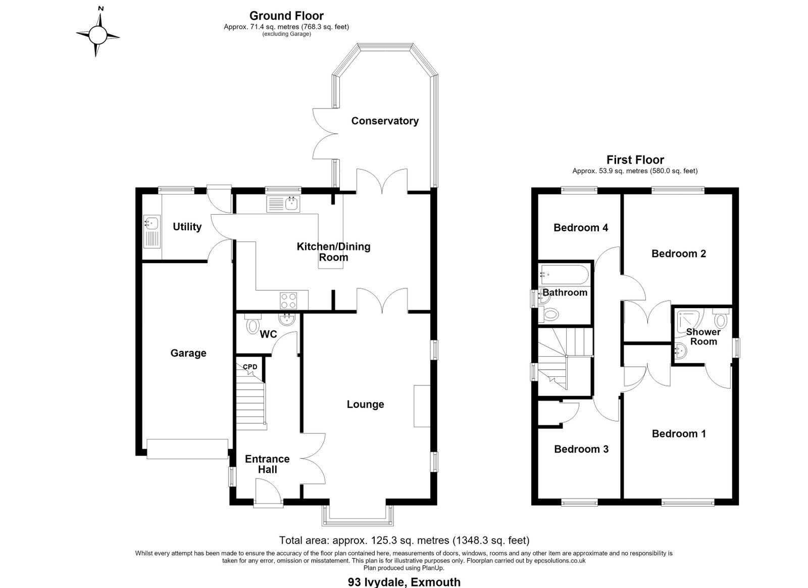 93, Ivydale, Exmouth floorplan