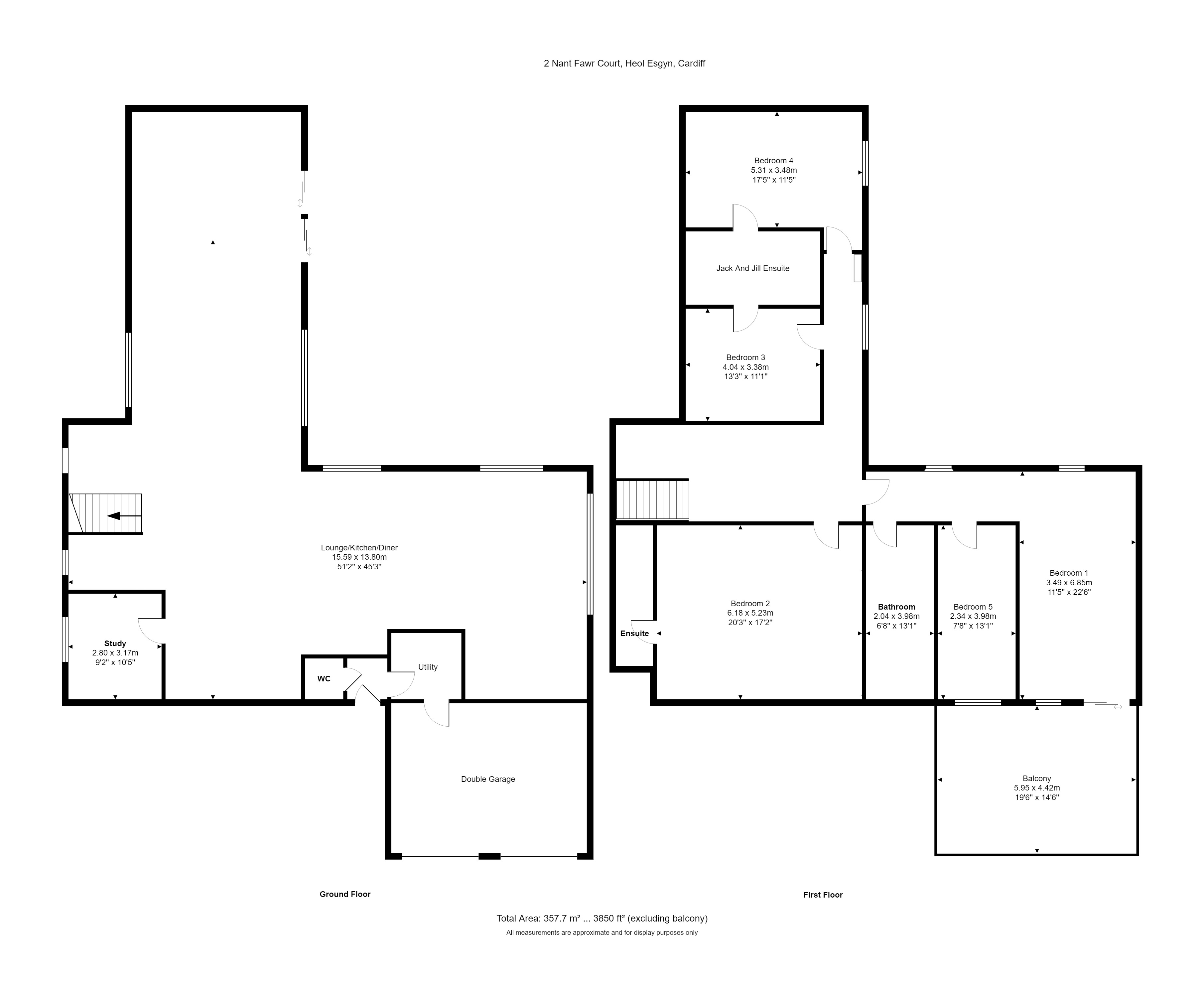 2 Nant Fawr Court, Heol Esgyn, Cardiff floorplan