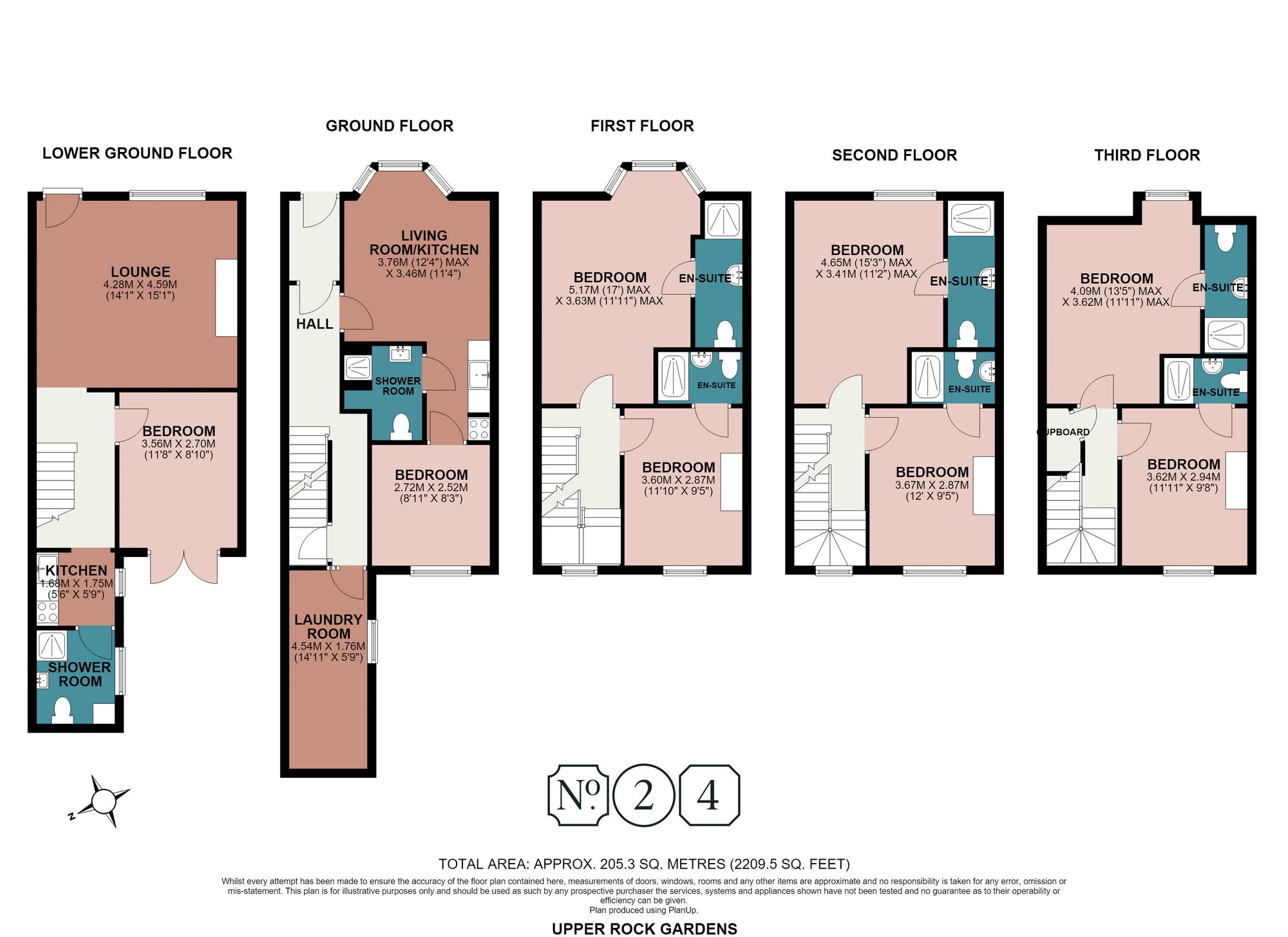 14 Upper Rock Gardens, Brighton floorplan