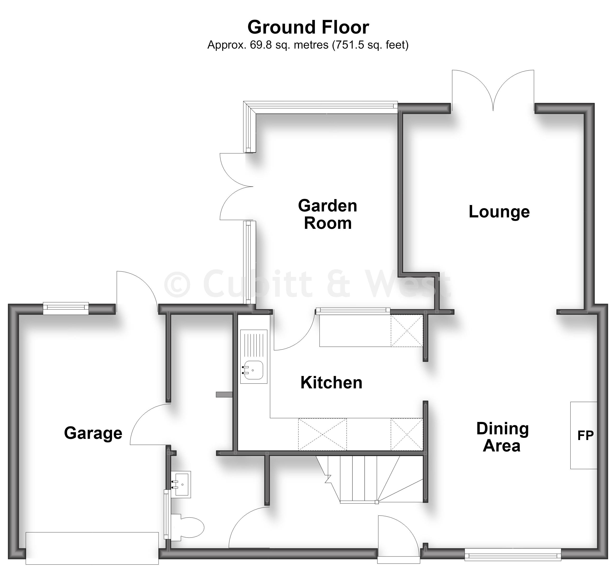 11, Shamrock Close, Fetcham floorplan