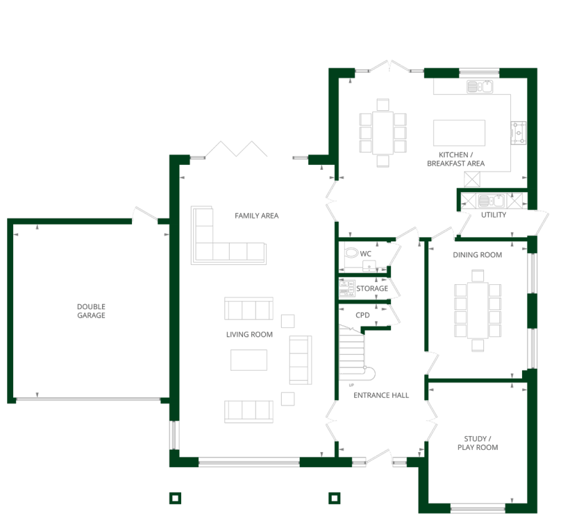 The Chestnut, The Sherwoods, Brentwood floorplan