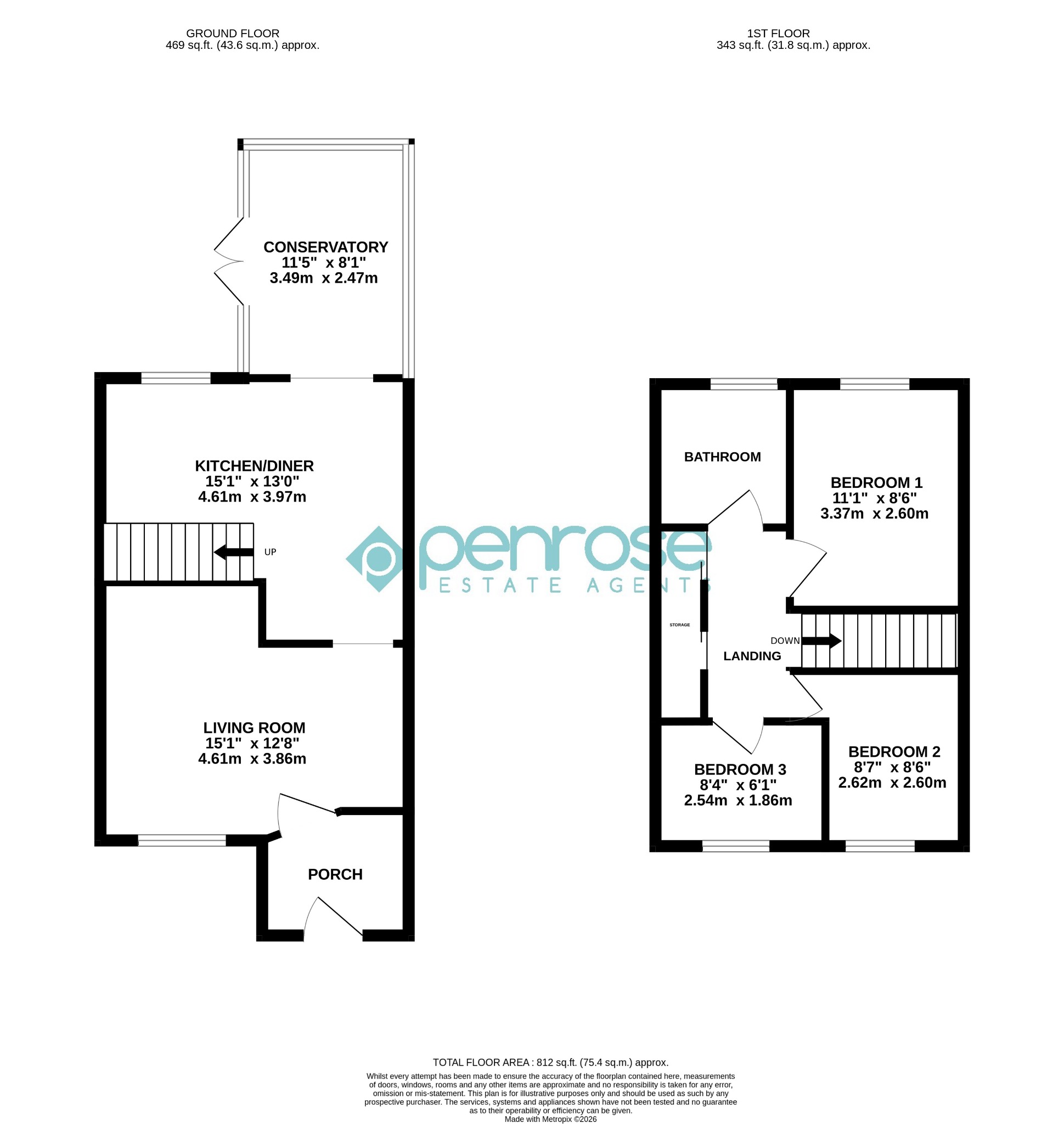 12 Gleneagles Drive, Luton, Bedfordshire floorplan
