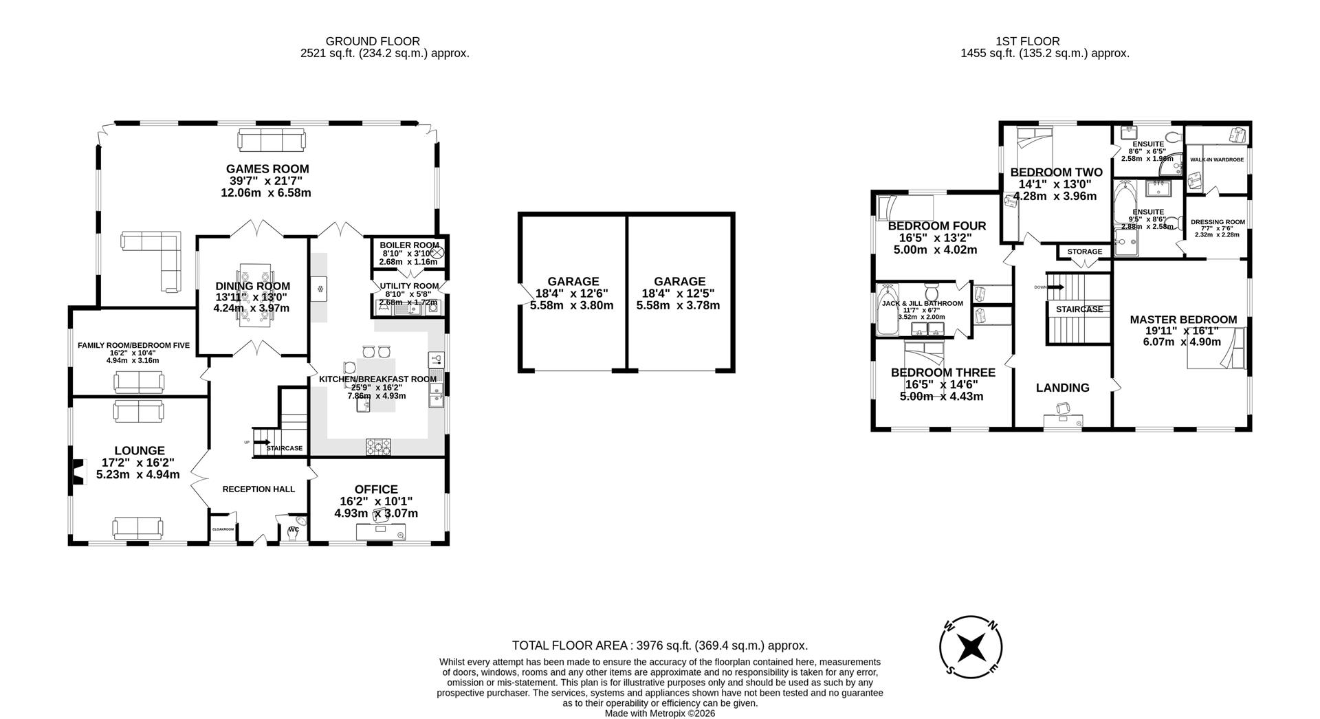 Whitegates, Whitegate Fold, Chorley floorplan