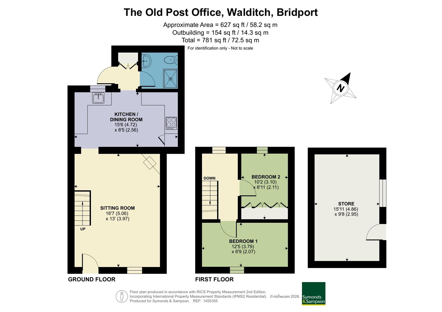 The Old Post Office, Bridport floorplan