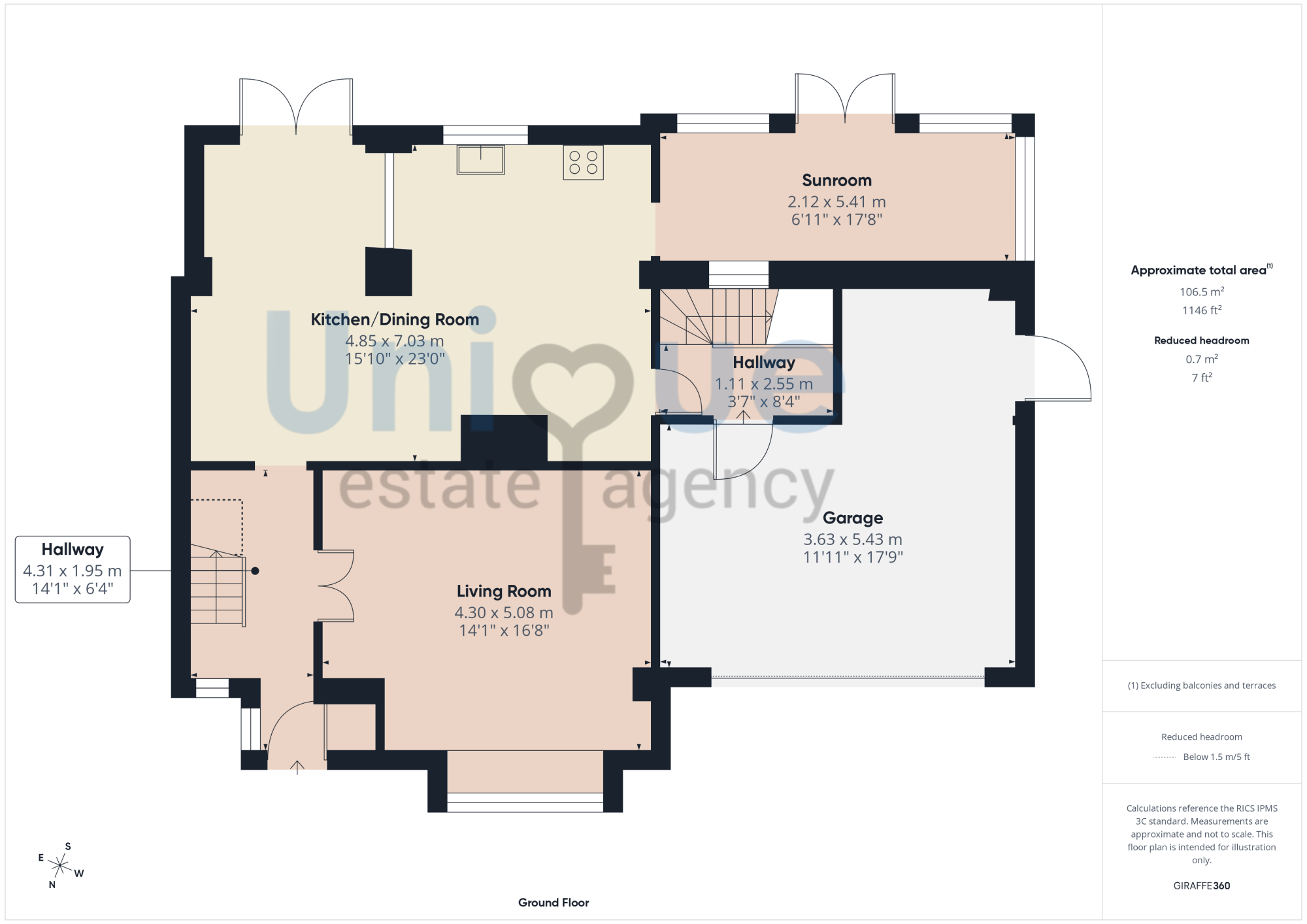 48, The Mede, Freckleton floorplan
