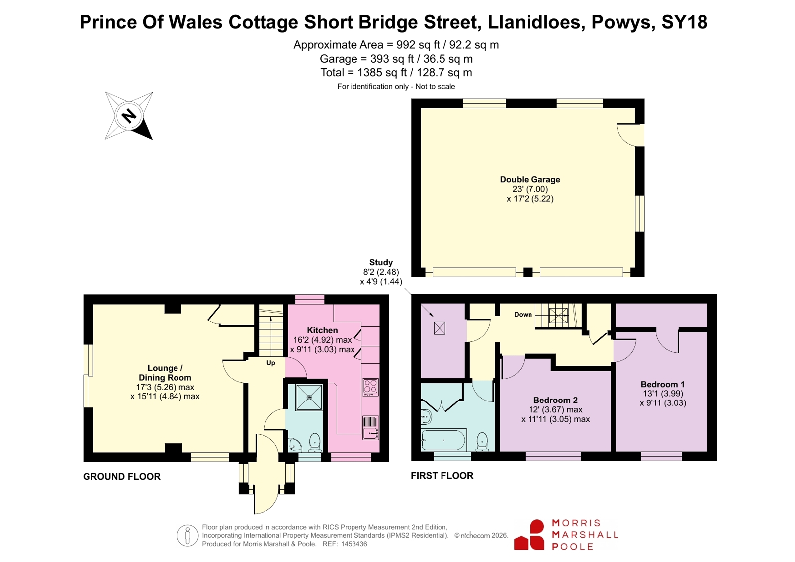 Prince Of Wales Cottage,, Short Bridge Street, Powys floorplan