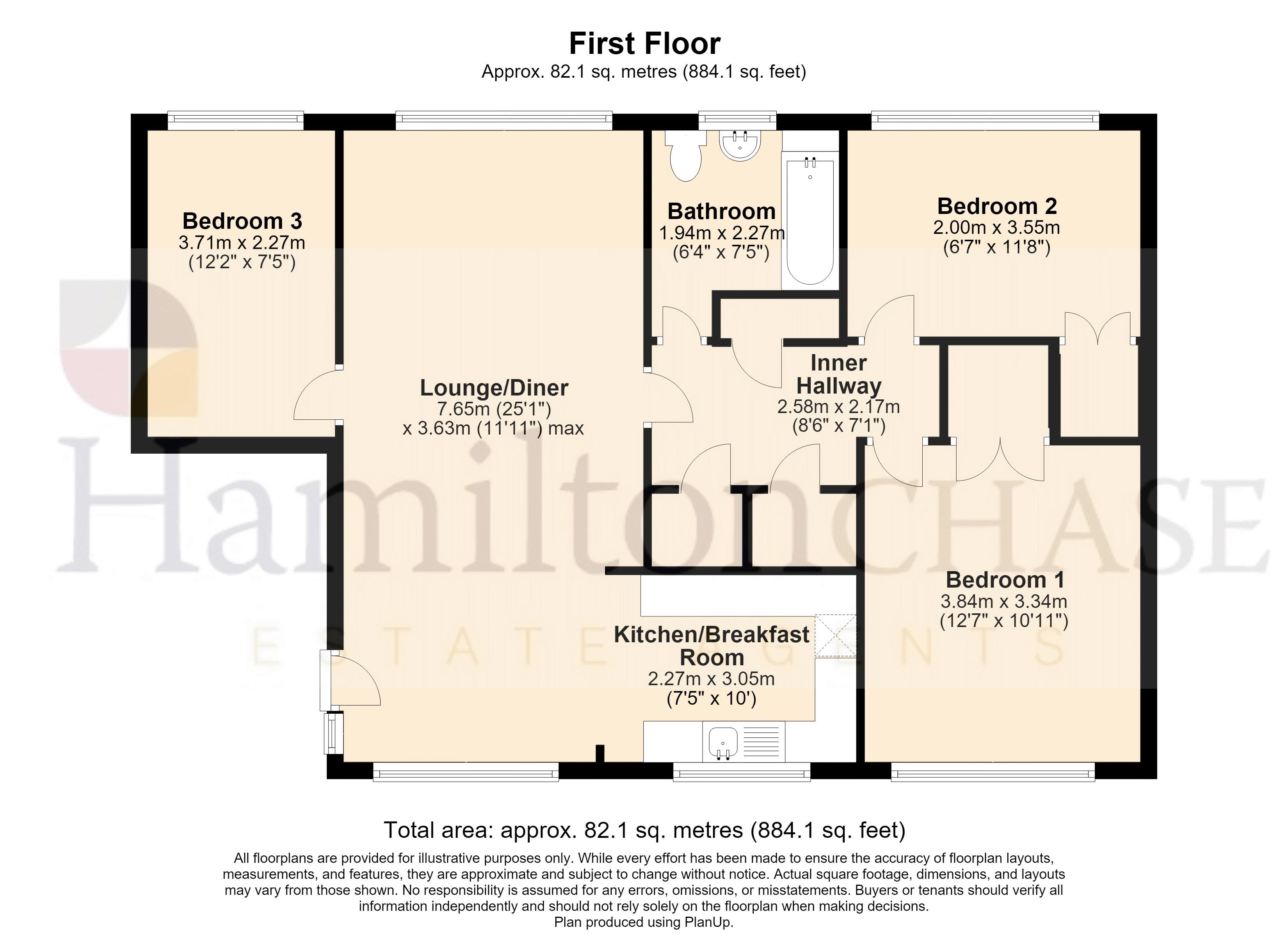 flat 17, Thaynesfield, Potters Bar floorplan