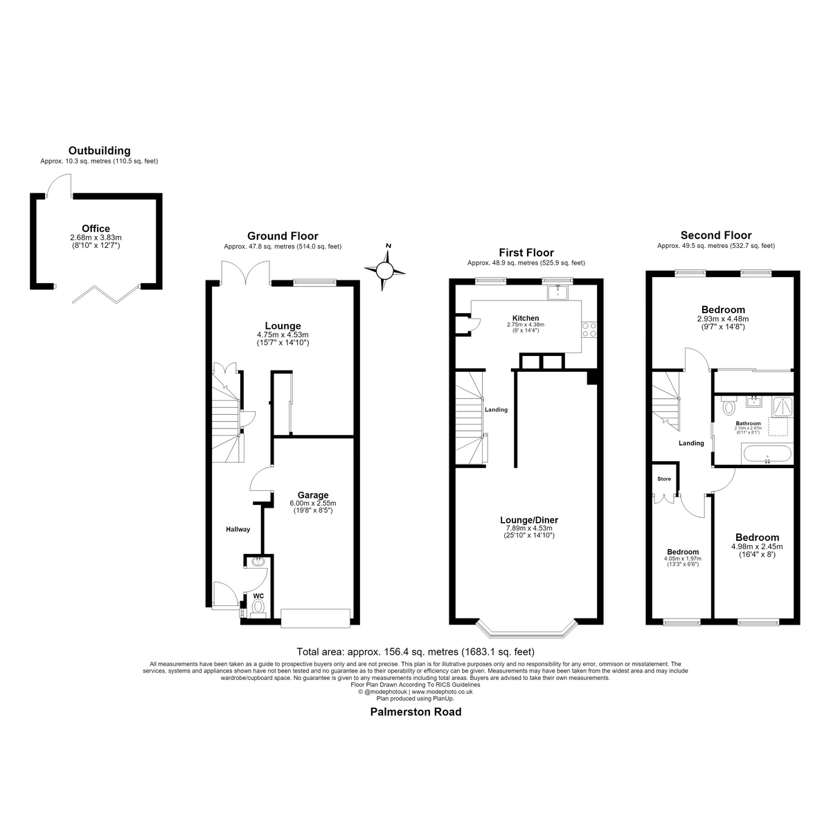 75a, Palmerston Road, Buckhurst Hill floorplan