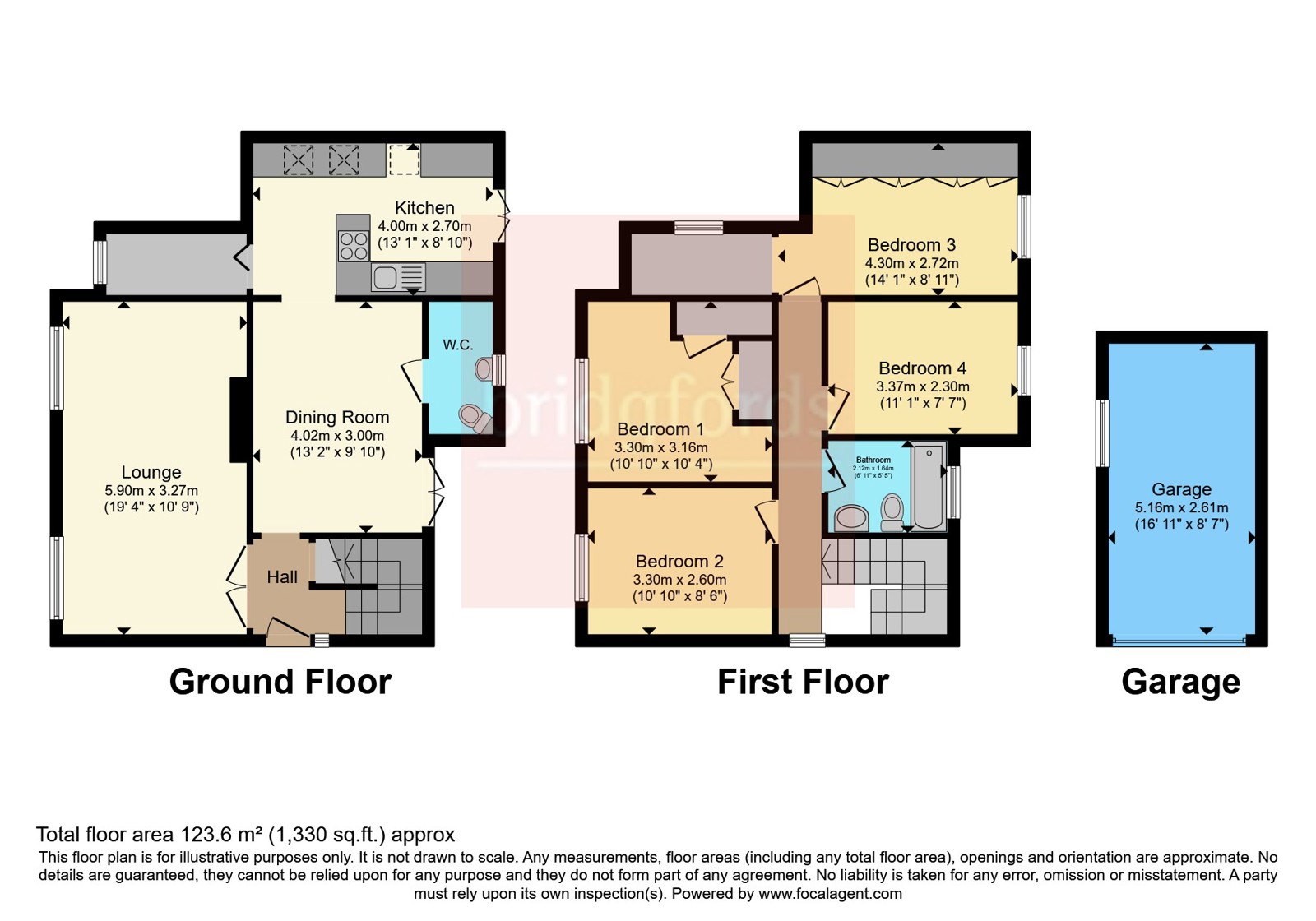 3, Winster Close, Preston floorplan